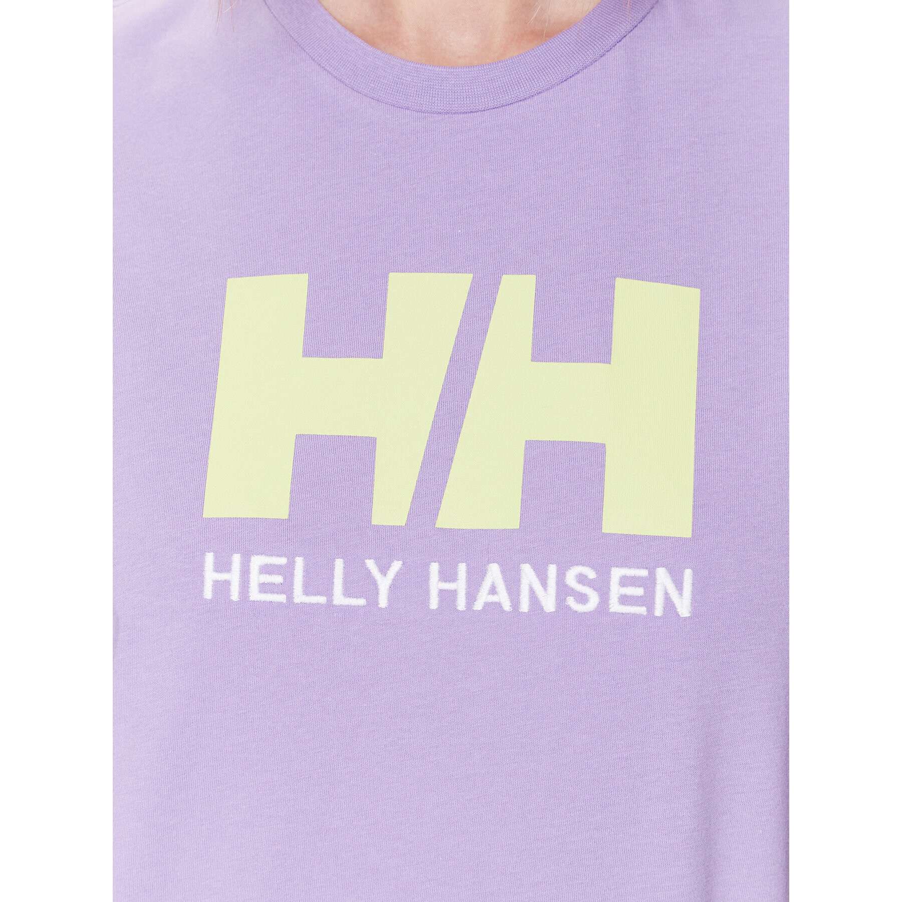 Helly Hansen Тишърт Logo 34112 Виолетов Regular Fit - Pepit.bg
