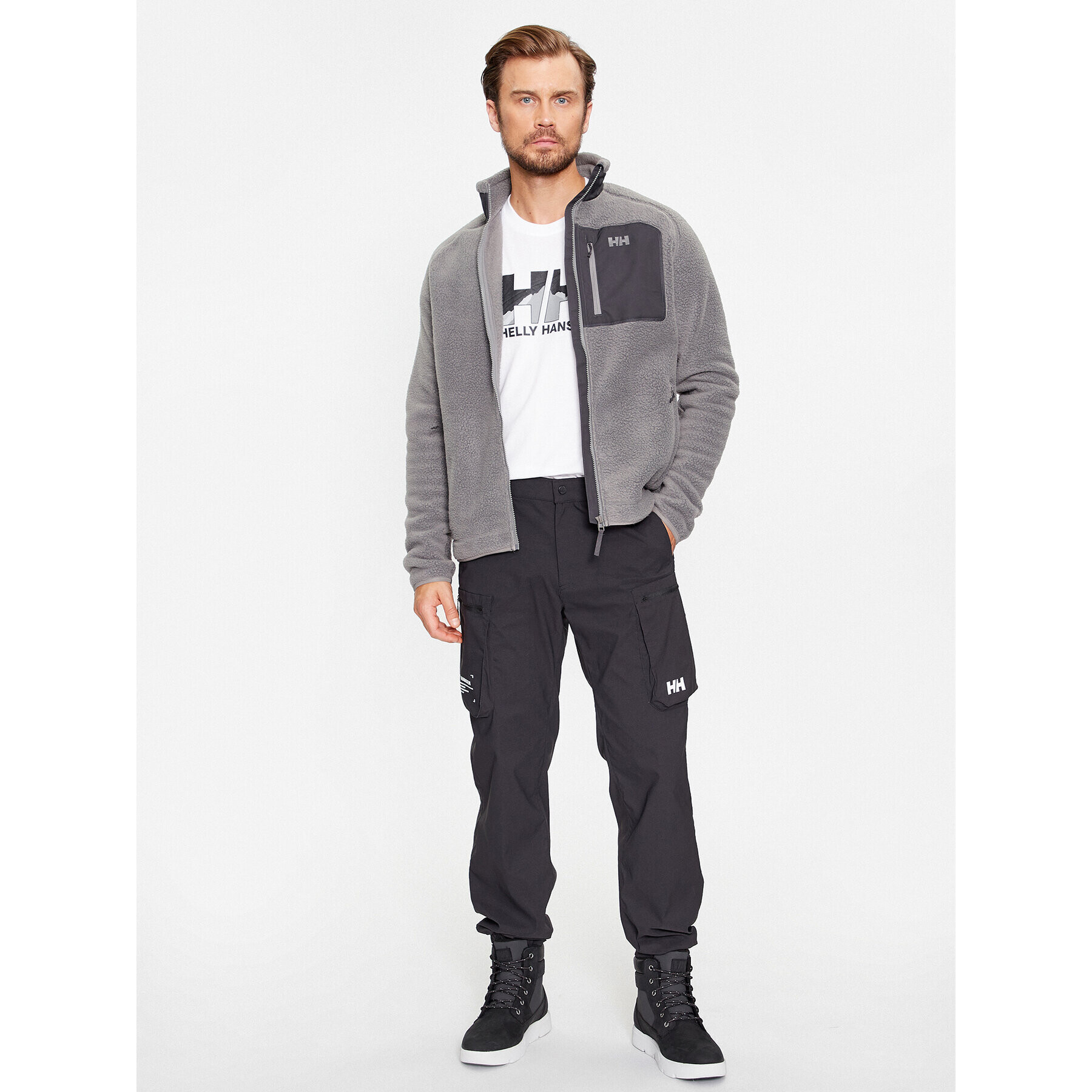 Helly Hansen Тишърт Nord Graphic 62978 Бял Regular Fit - Pepit.bg