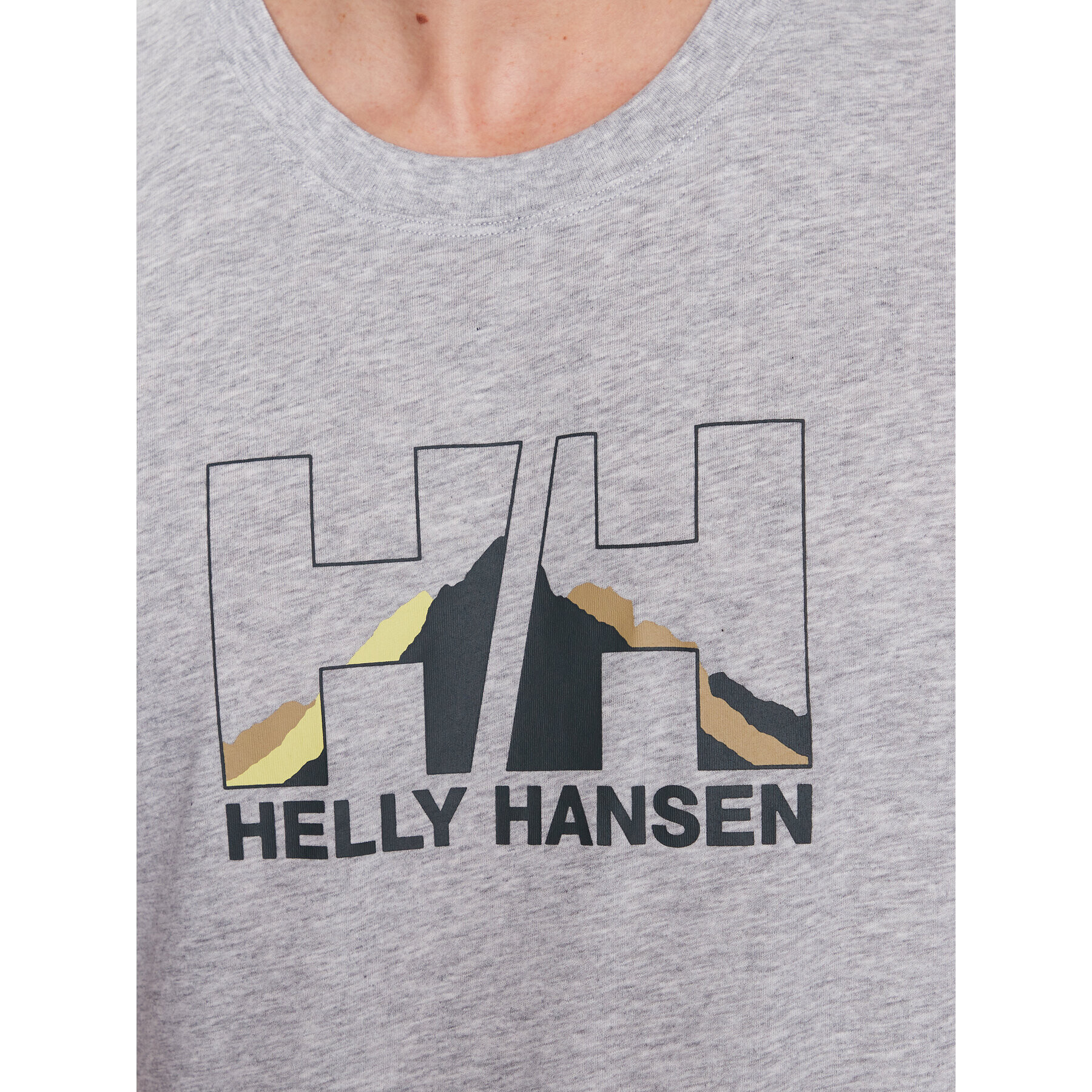 Helly Hansen Тишърт Nord Graphic 62978 Сив Regular Fit - Pepit.bg