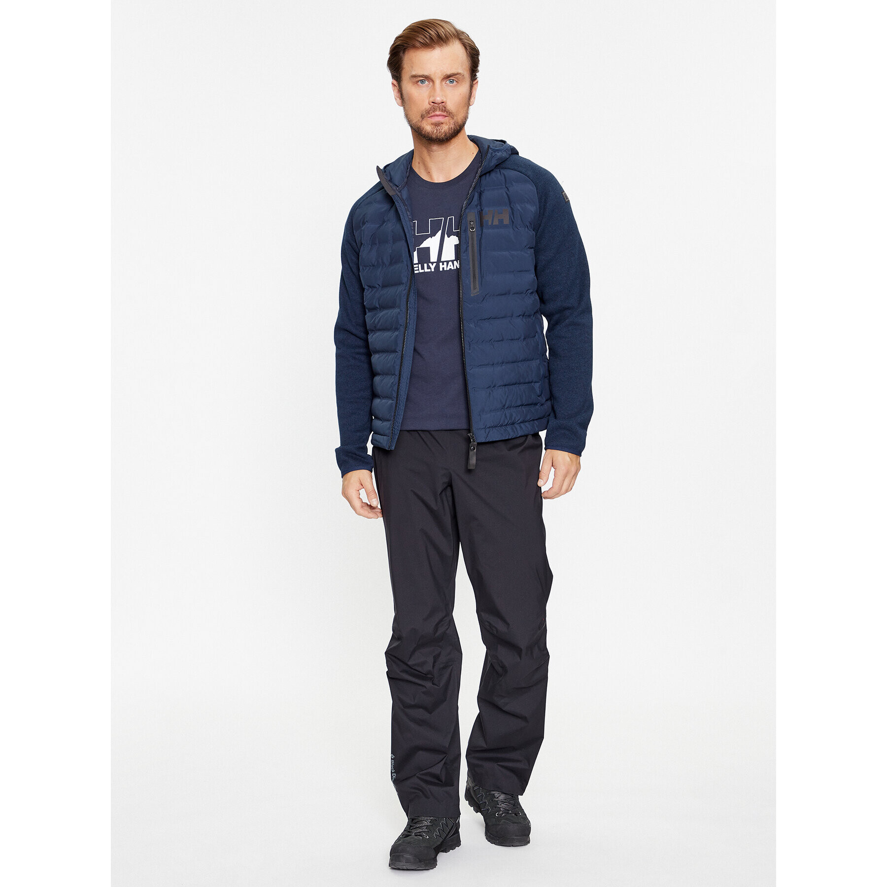 Helly Hansen Тишърт Nord Graphic 62978 Тъмносин Regular Fit - Pepit.bg