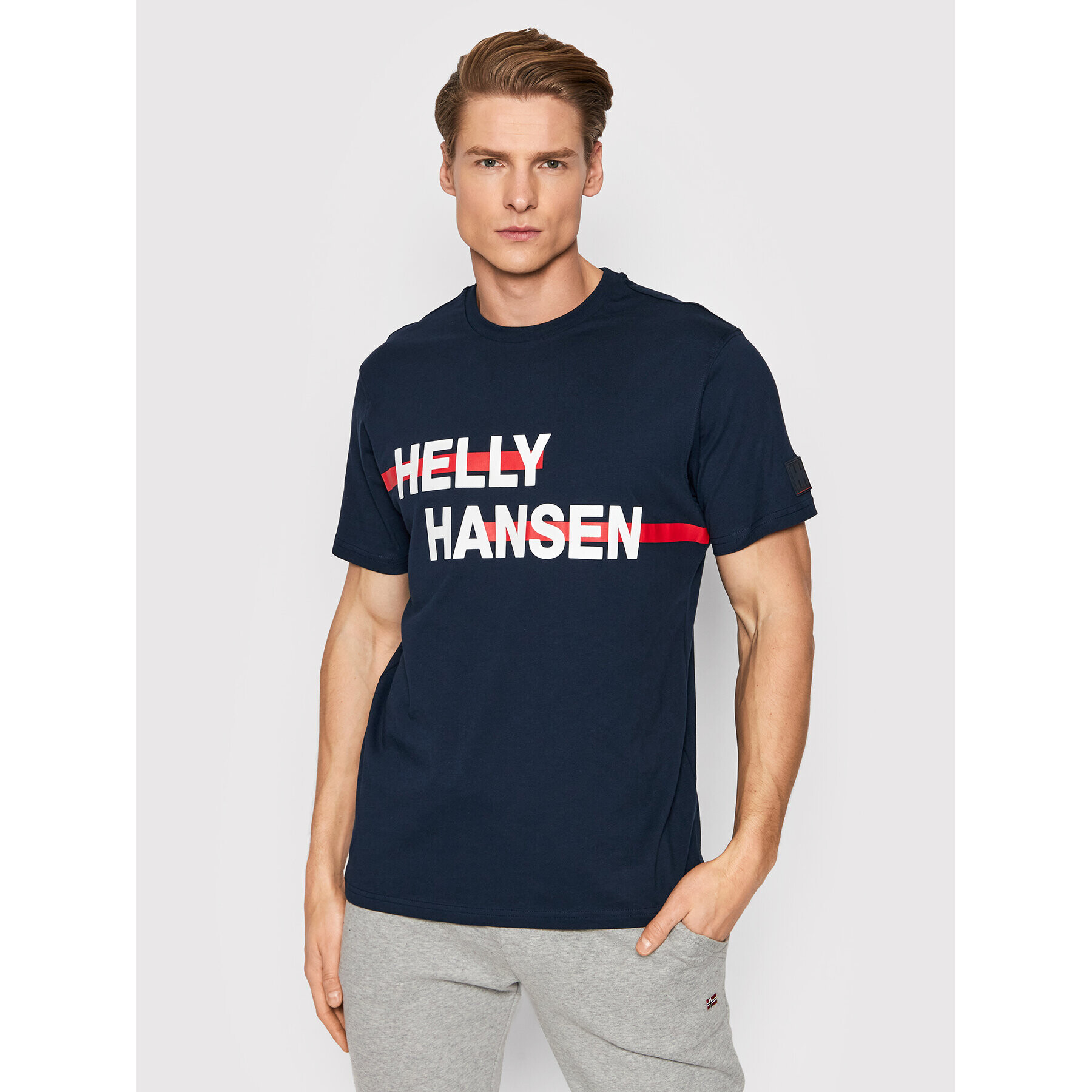 Helly Hansen Тишърт Rwb Graphic 53763 Тъмносин Regular Fit - Pepit.bg