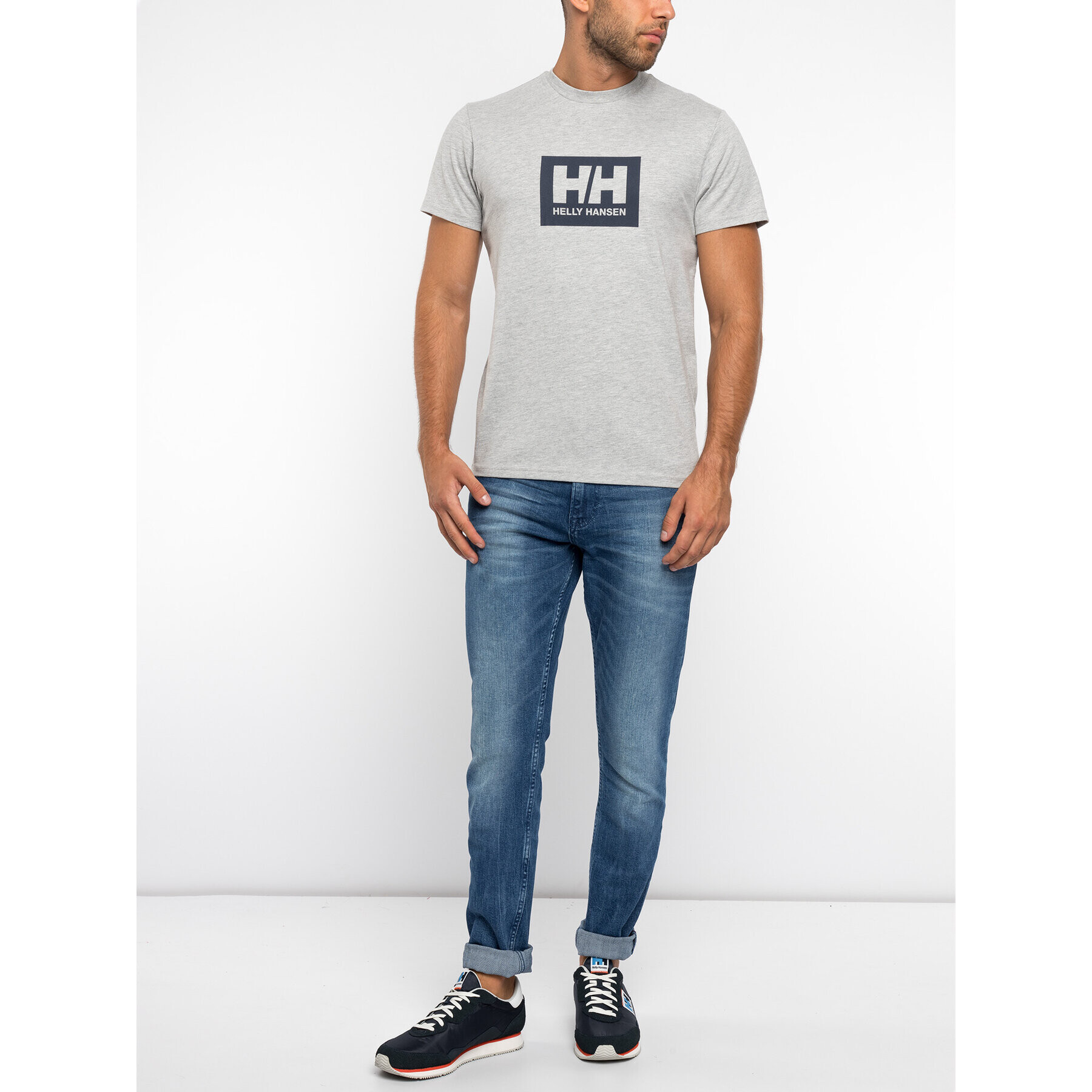 Helly Hansen Тишърт Tokyo 53285 Сив Regular Fit - Pepit.bg