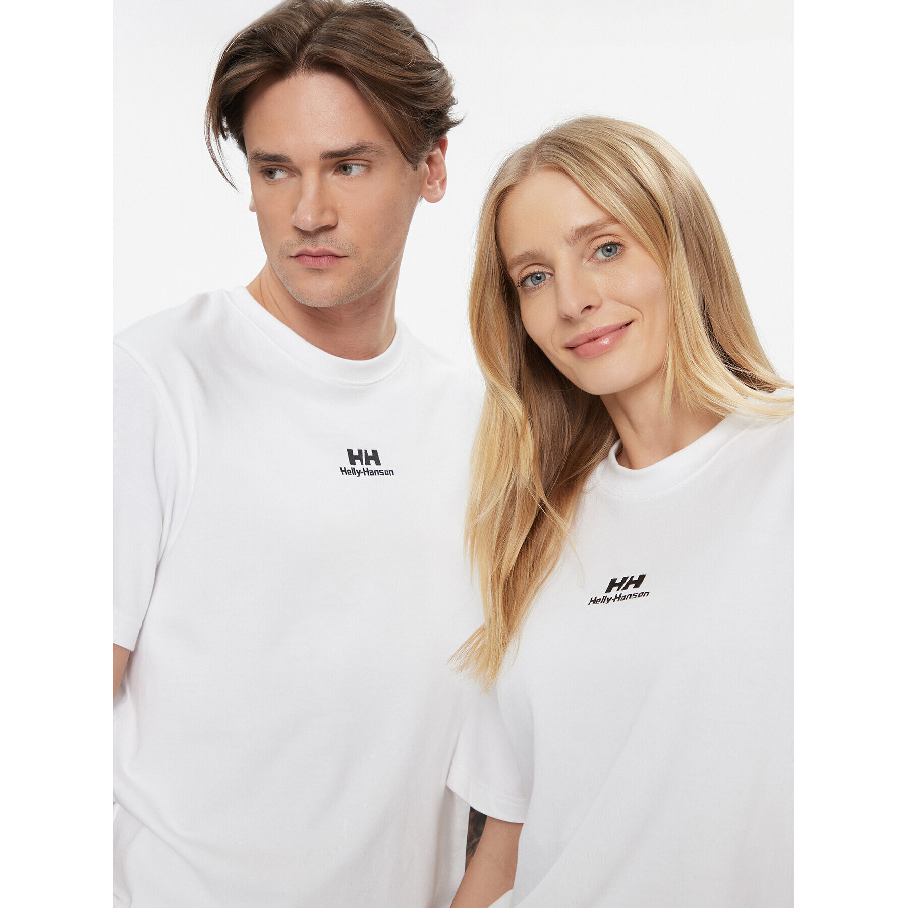 Helly Hansen Тишърт Yu Patch 53391 Бял Regular Fit - Pepit.bg