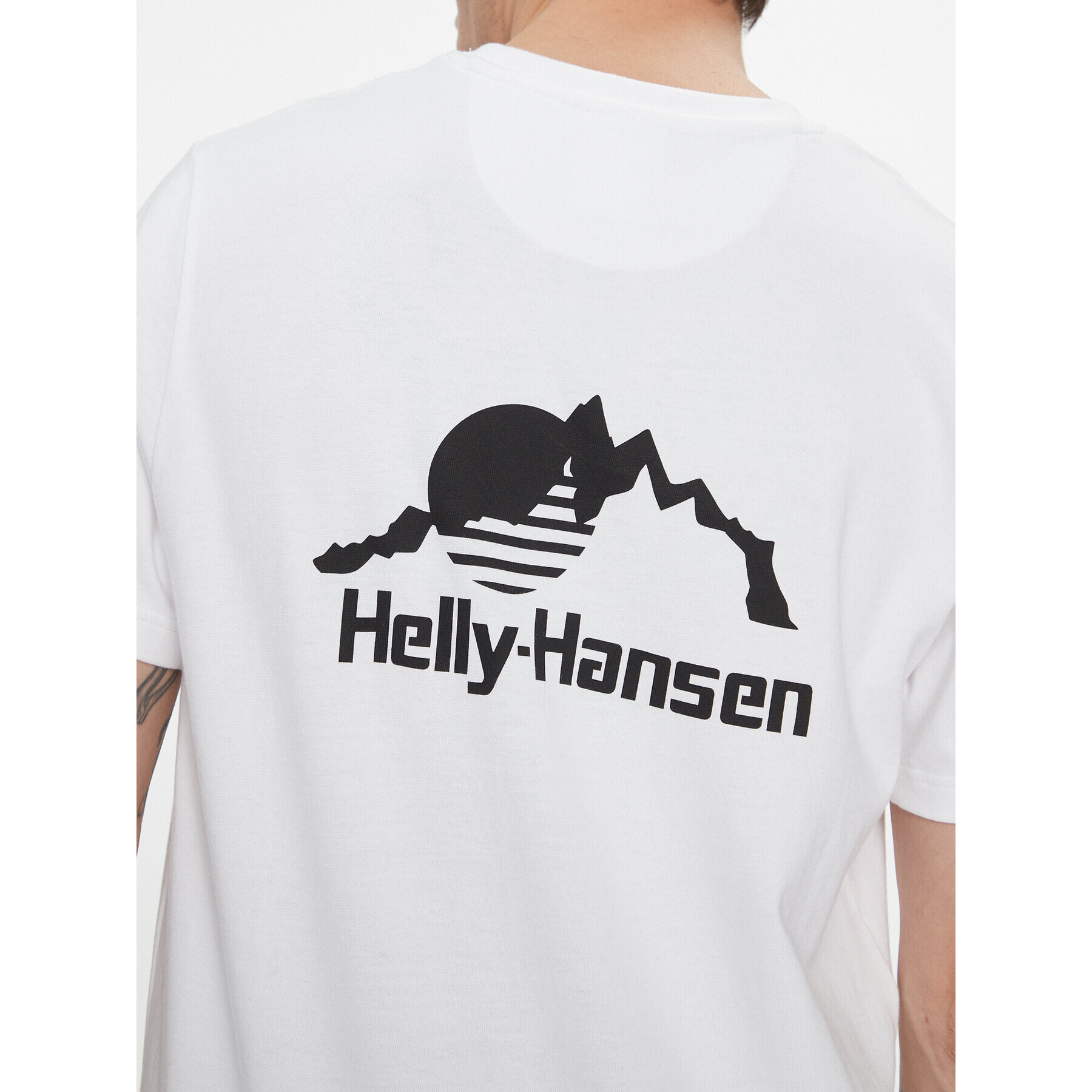 Helly Hansen Тишърт Yu Patch 53391 Бял Regular Fit - Pepit.bg