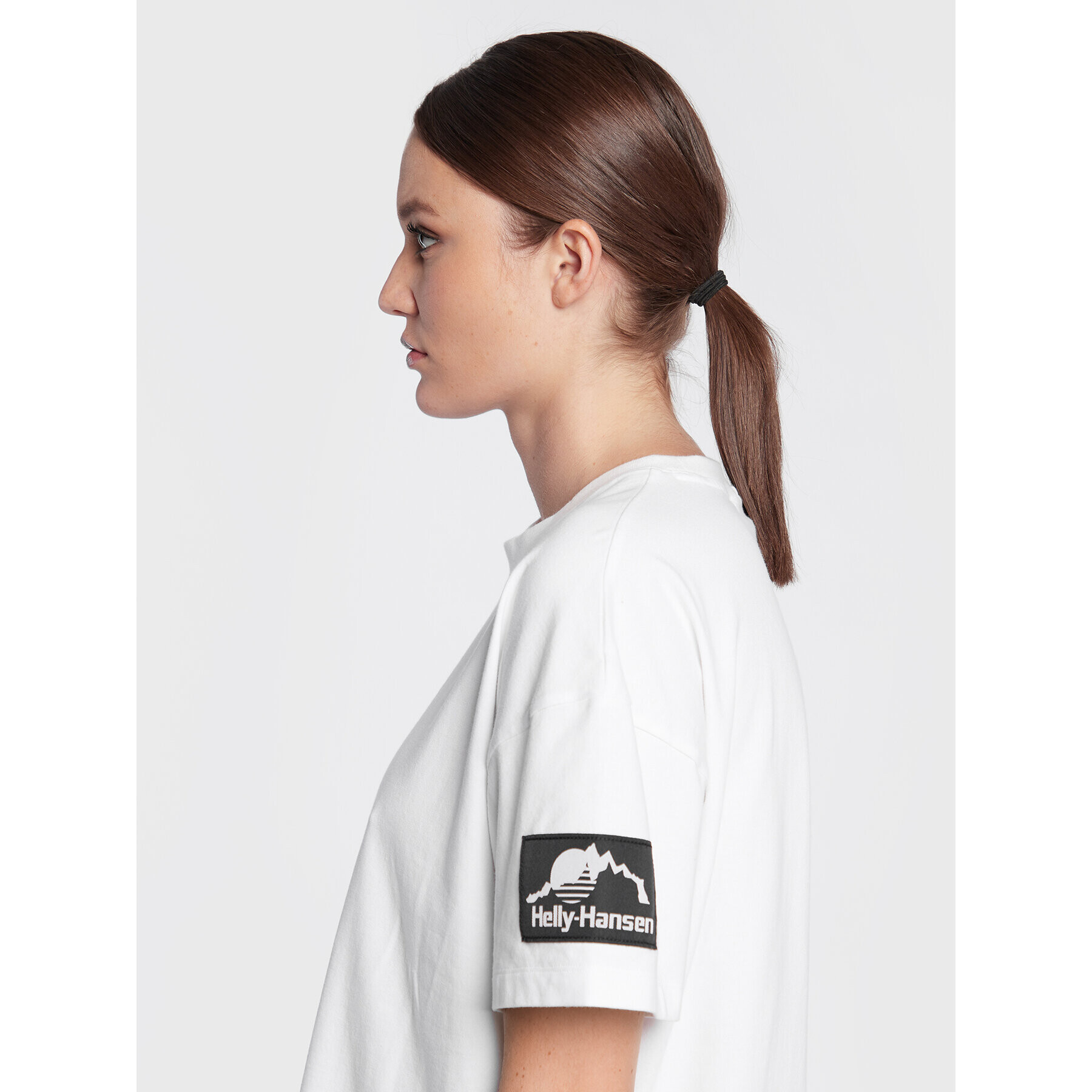 Helly Hansen Тишърт Yu Patch 53781 Бял Relaxed Fit - Pepit.bg