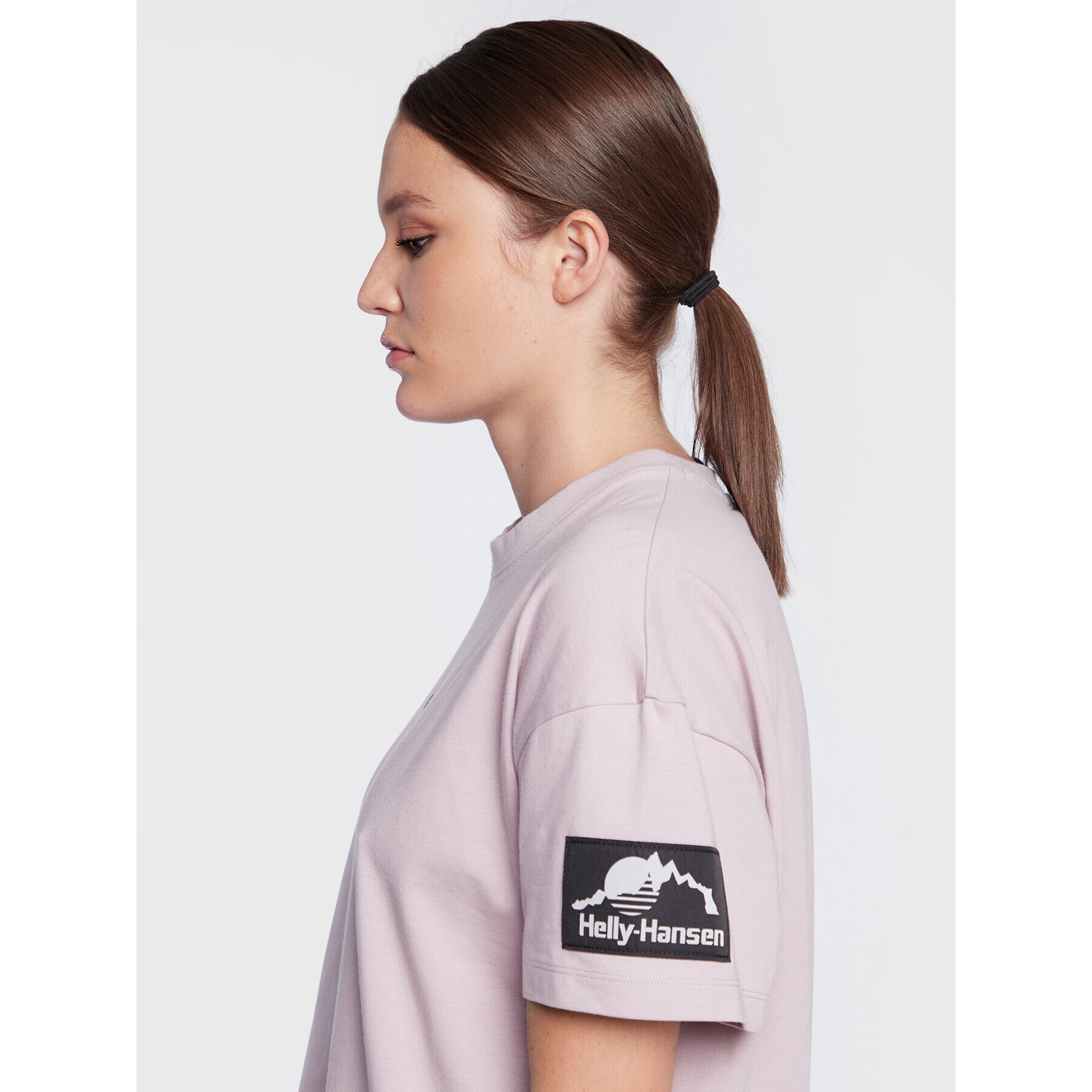 Helly Hansen Тишърт Yu Patch 53781 Виолетов Relaxed Fit - Pepit.bg