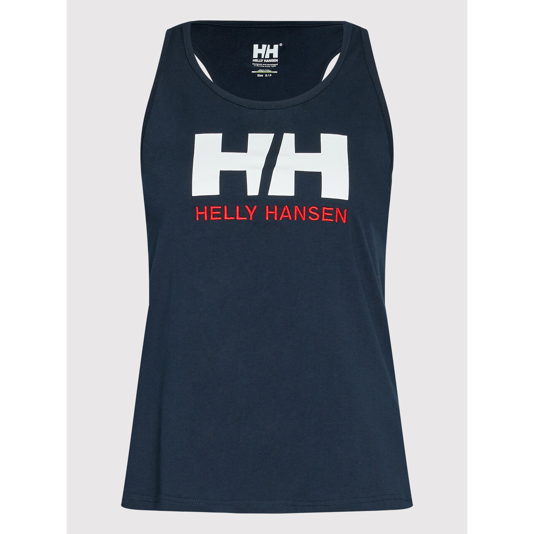 Helly Hansen топ Logo Singlet 33838 Тъмносин Regular Fit - Pepit.bg