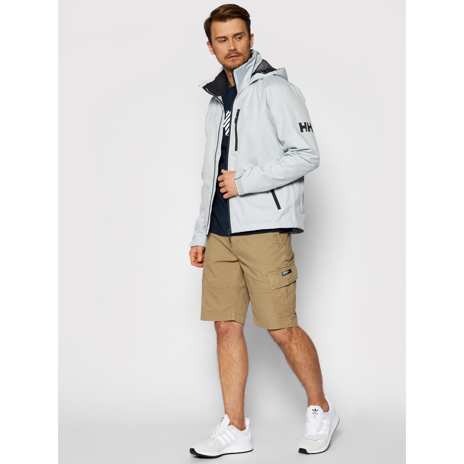Helly Hansen Ветроходно яке Crew 33875 Сив Regular Fit - Pepit.bg