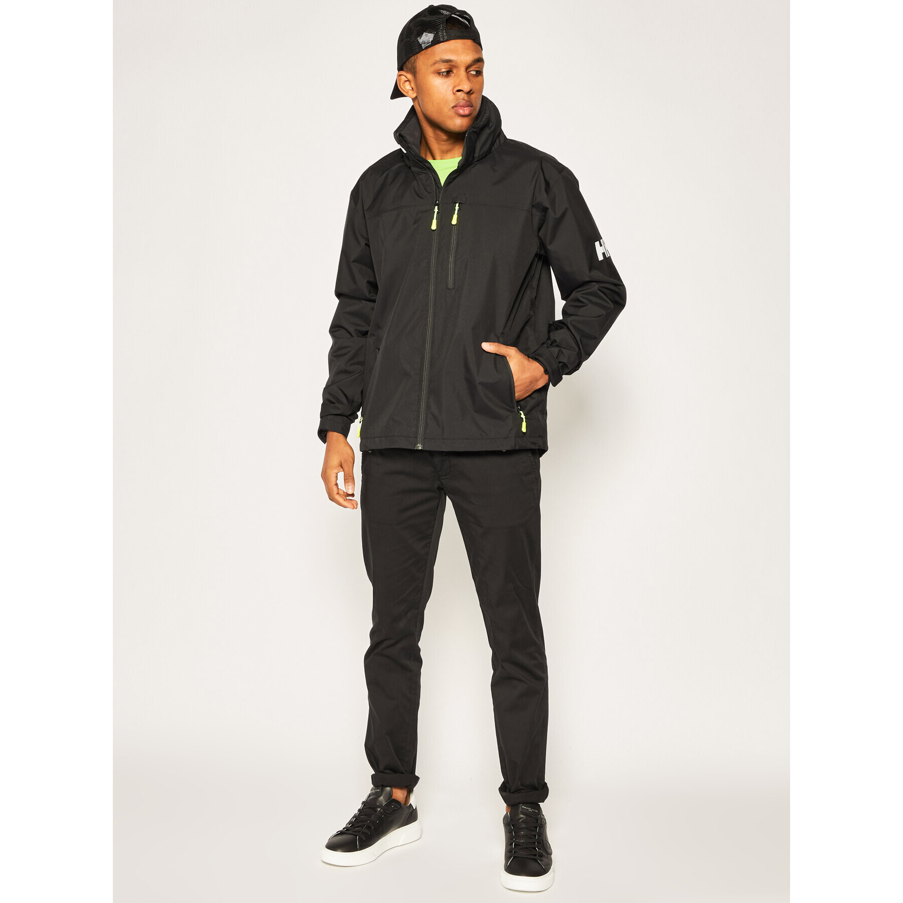 Helly Hansen Ветроходно яке Crew 33875 Черен Regular Fit - Pepit.bg