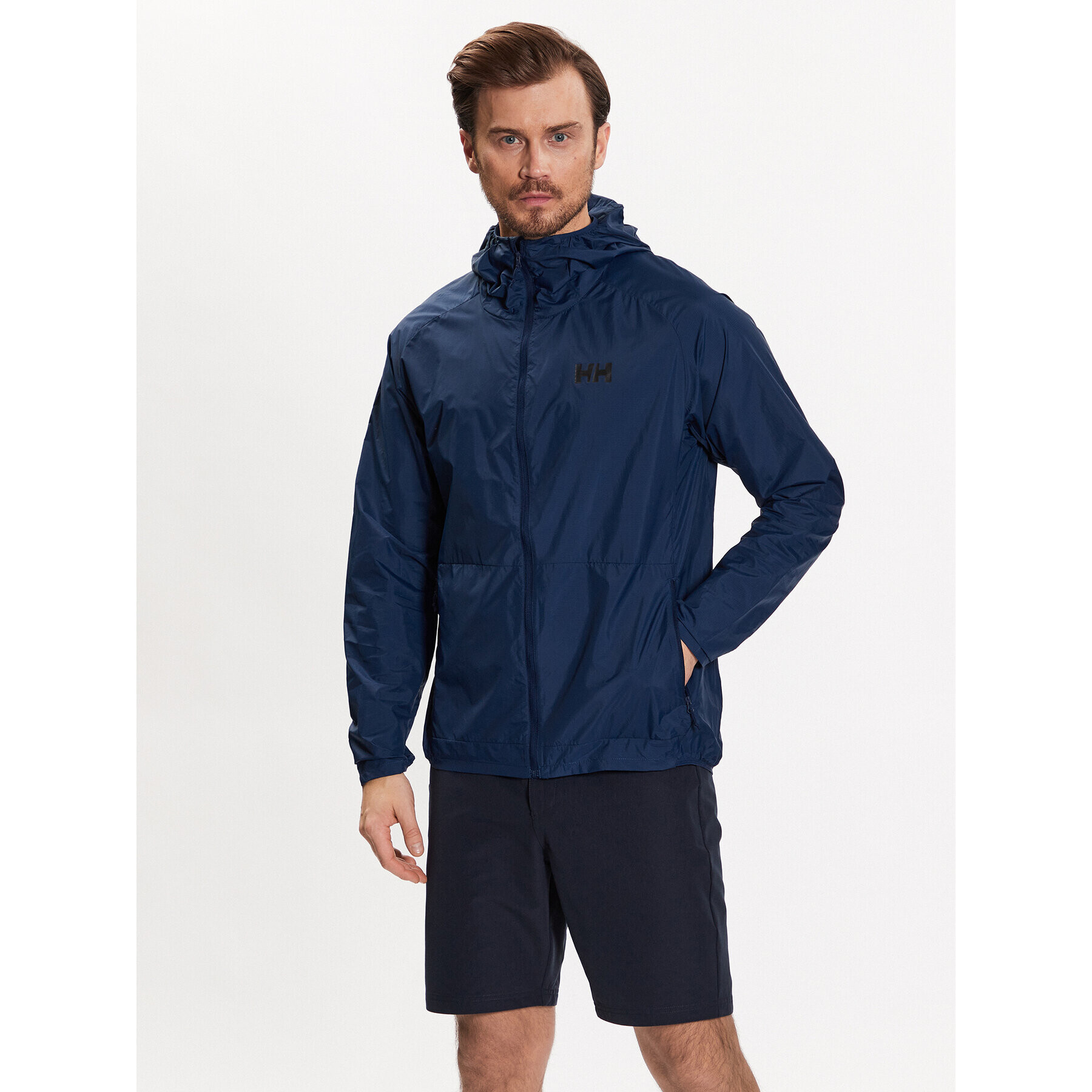 Helly Hansen Ветровка Roam 63145 Тъмносин Regular Fit - Pepit.bg