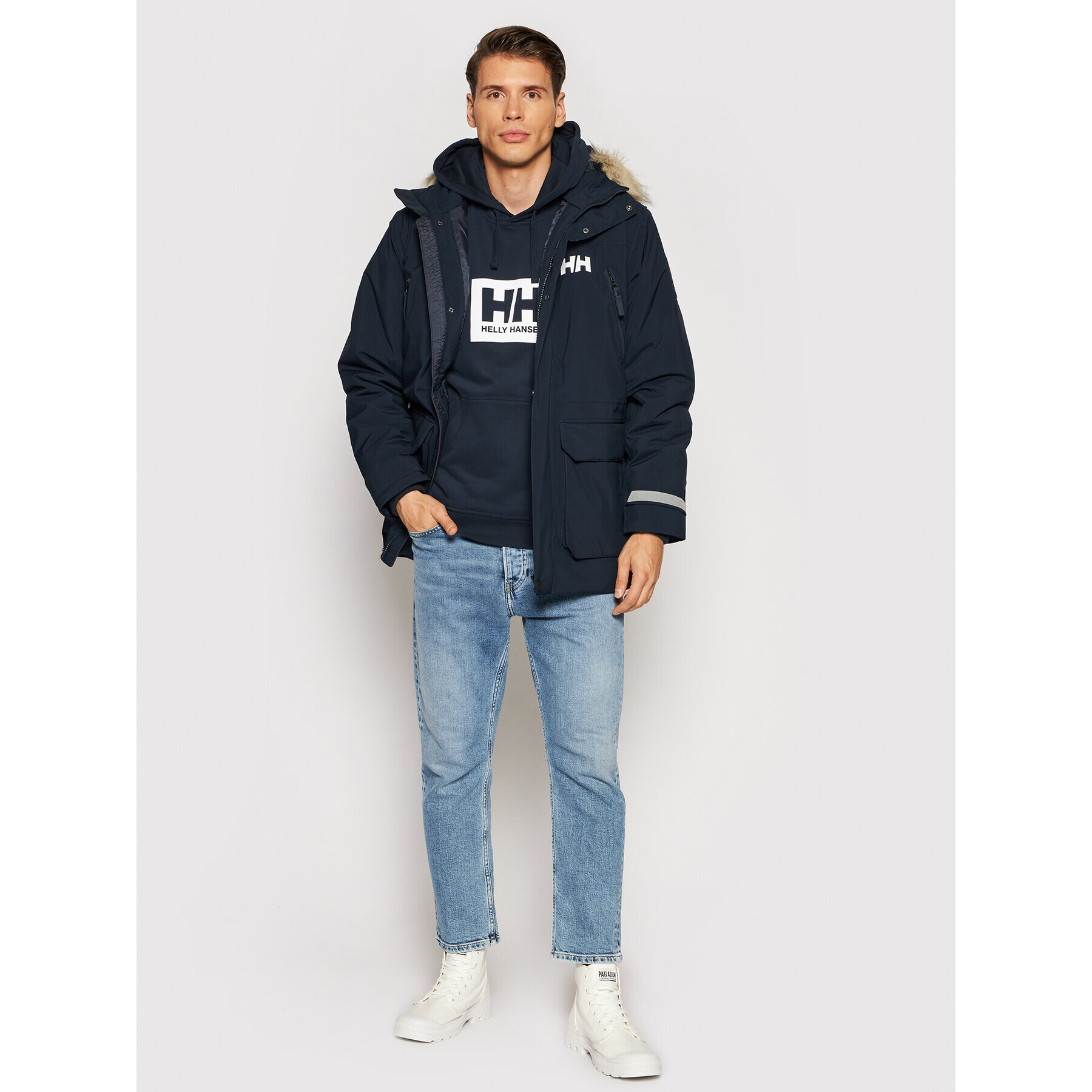 Helly Hansen Зимно яке Reine 53630 Тъмносин Regular Fit - Pepit.bg