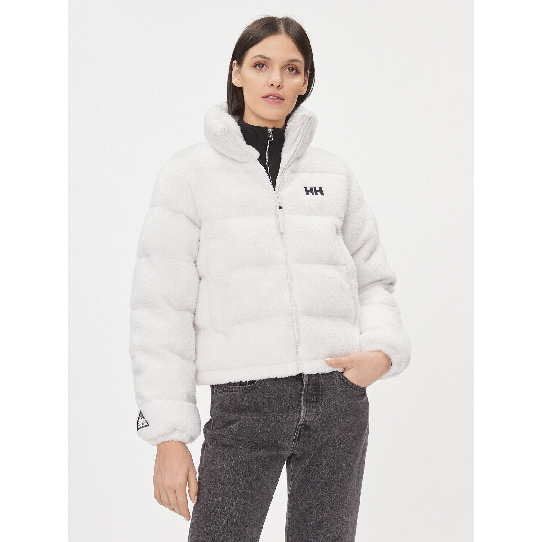 Helly Hansen Зимно яке Yu Teddy Pile 54065 Бял Regular Fit - Pepit.bg