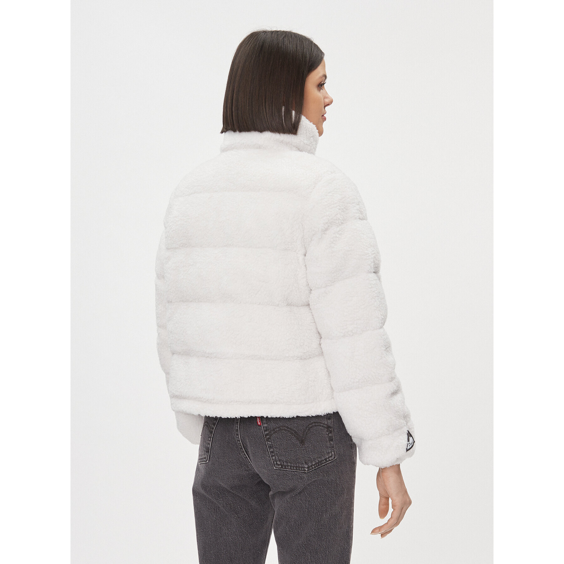 Helly Hansen Зимно яке Yu Teddy Pile 54065 Бял Regular Fit - Pepit.bg