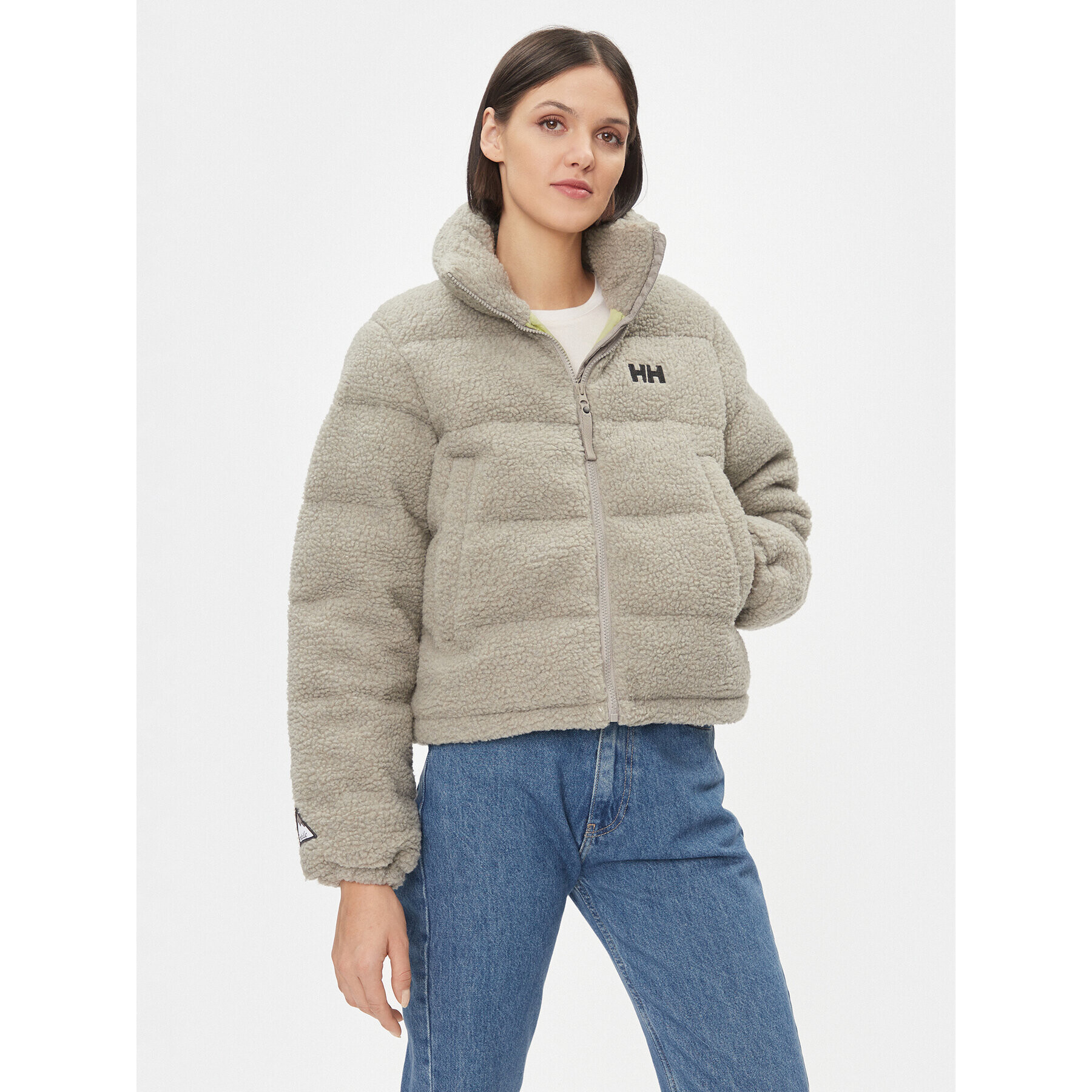 Helly Hansen Зимно яке Yu Teddy Pile 54065 Сив Regular Fit - Pepit.bg