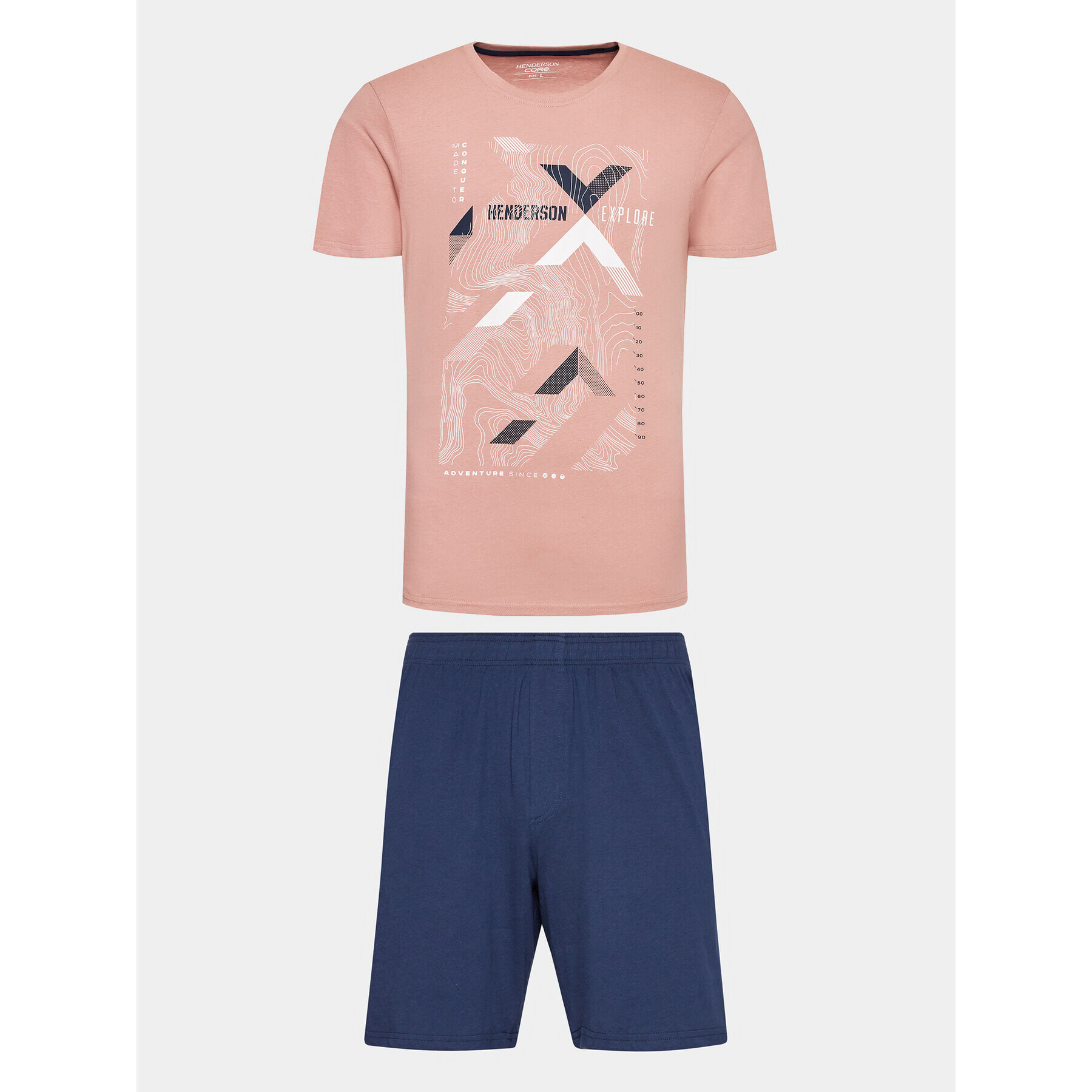 Henderson Пижама 40677 Розов Regular Fit - Pepit.bg