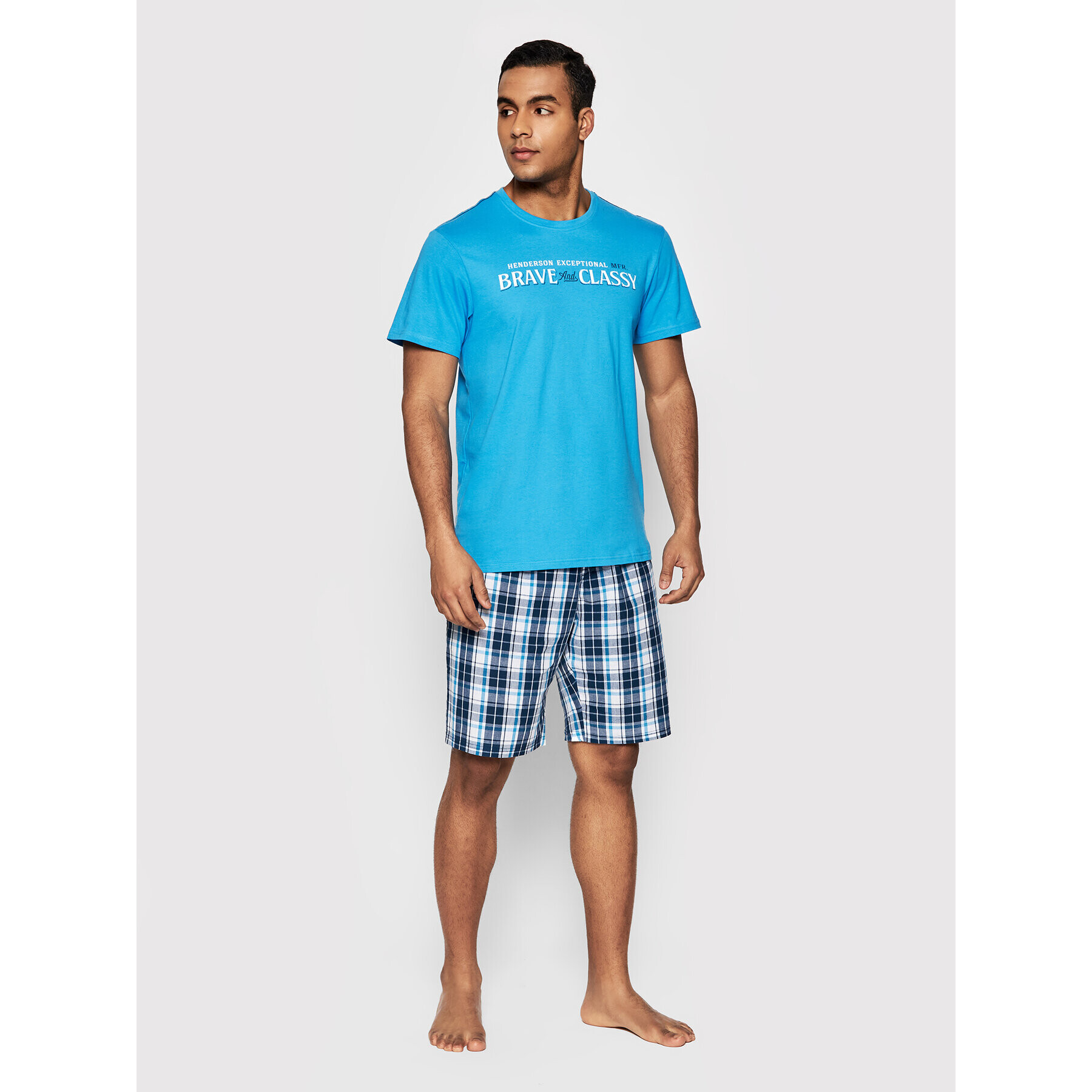 Henderson Пижама Proud 39735 Син Regular Fit - Pepit.bg