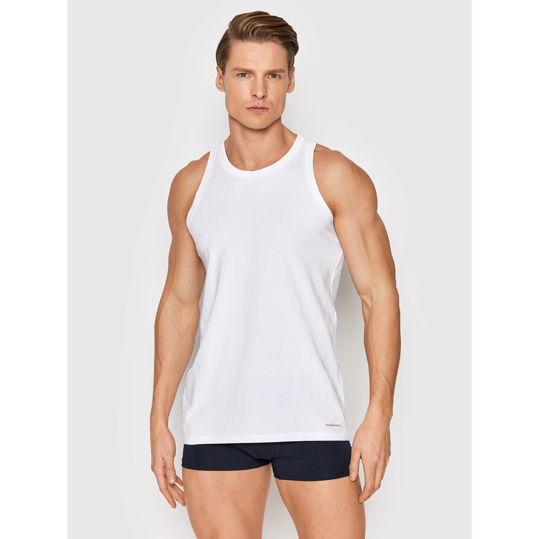 Henderson Потник 18732 Бял Regular Fit - Pepit.bg