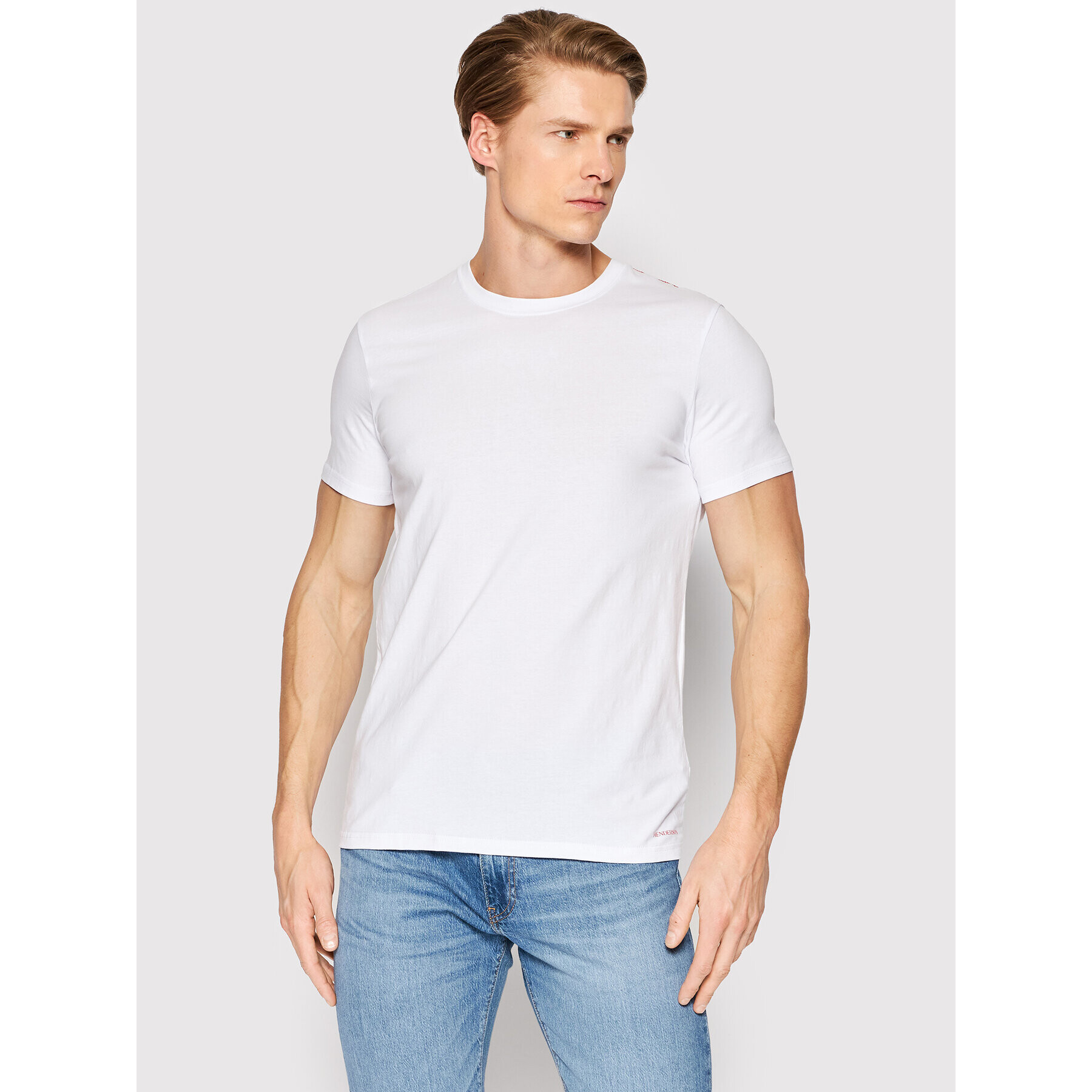 Henderson Тишърт Bosco 18731 Бял Regular Fit - Pepit.bg