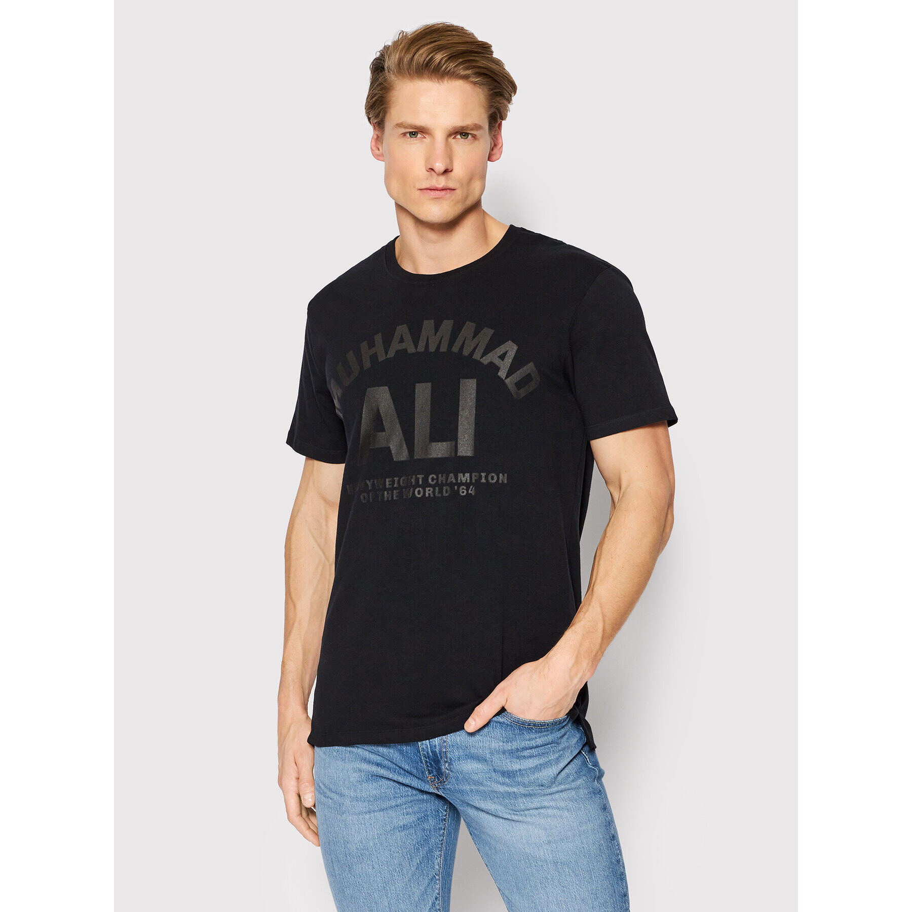 Henderson Тишърт Muhammad Ali™ Cassius 39004 Черен Regular Fit - Pepit.bg
