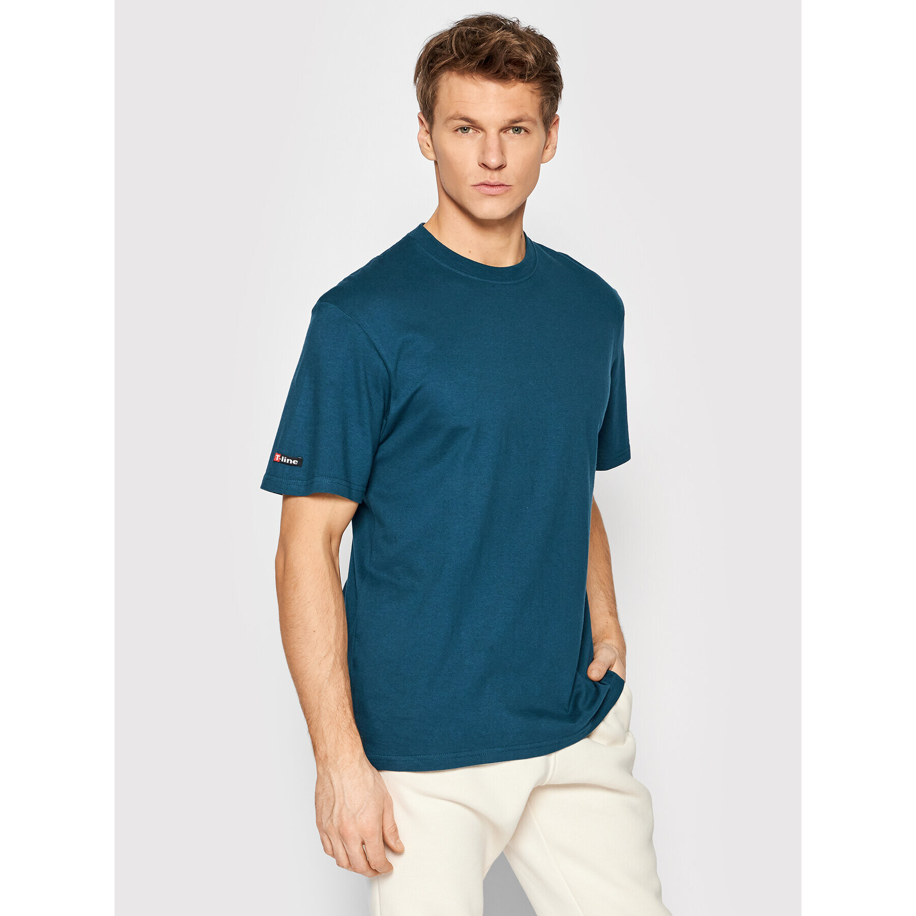 Henderson Тишърт T-Line 19407 Син Regular Fit - Pepit.bg