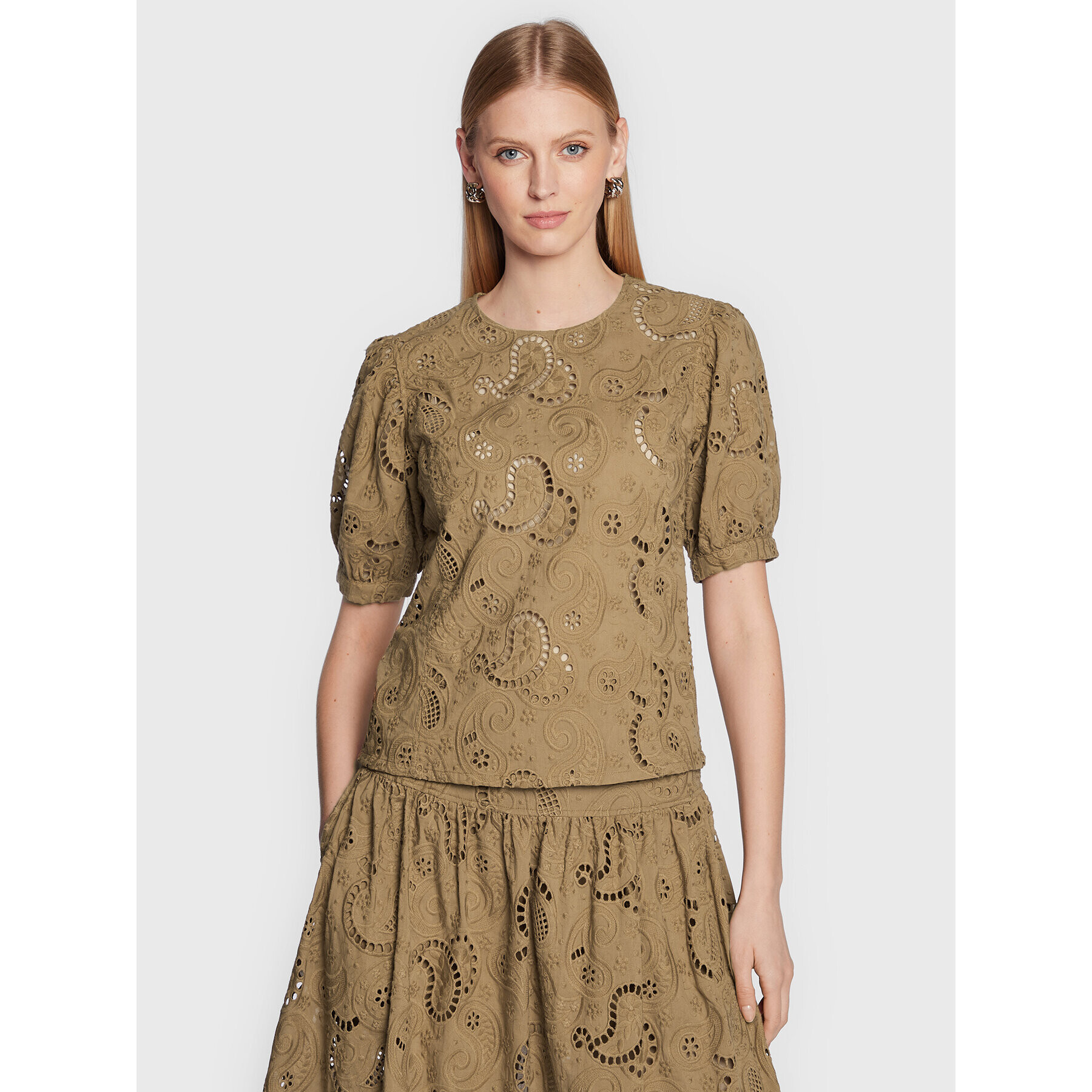Herskind Блуза Ida 4661831 Кафяв Regular Fit - Pepit.bg