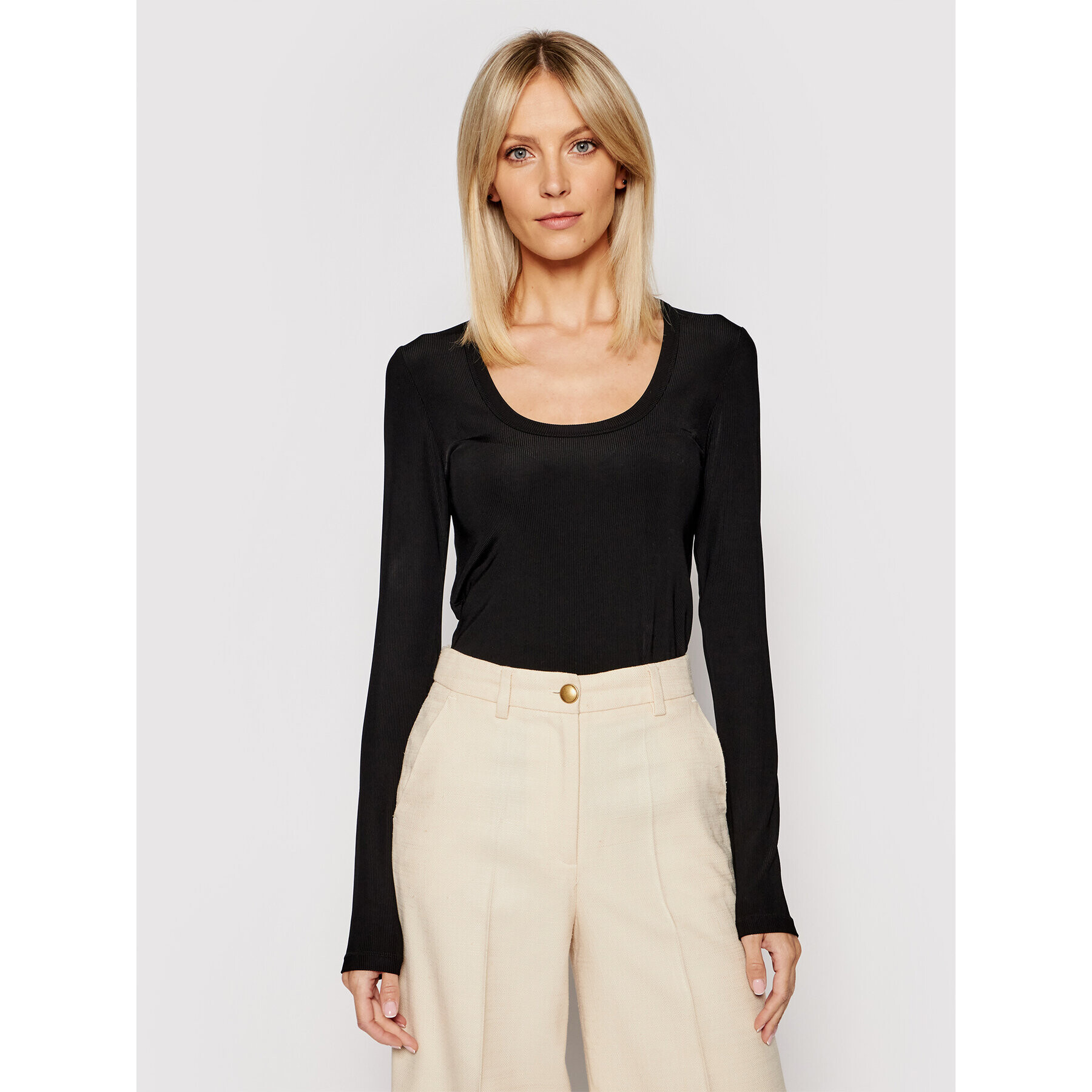 Herskind Блуза Indy 3761747 Черен Slim Fit - Pepit.bg