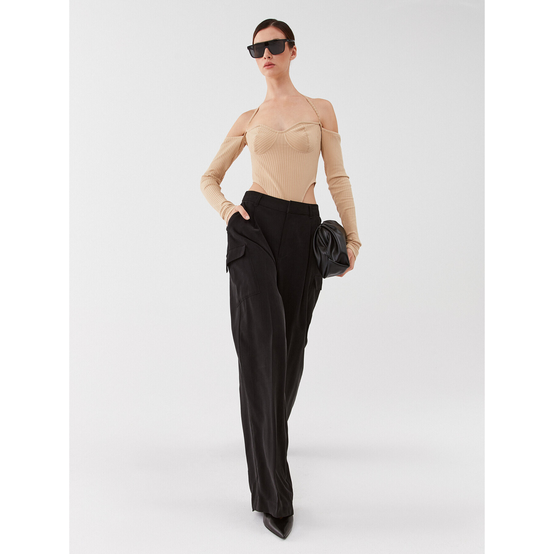 Herskind Боди Inga Body 4776935 Бежов Slim Fit - Pepit.bg