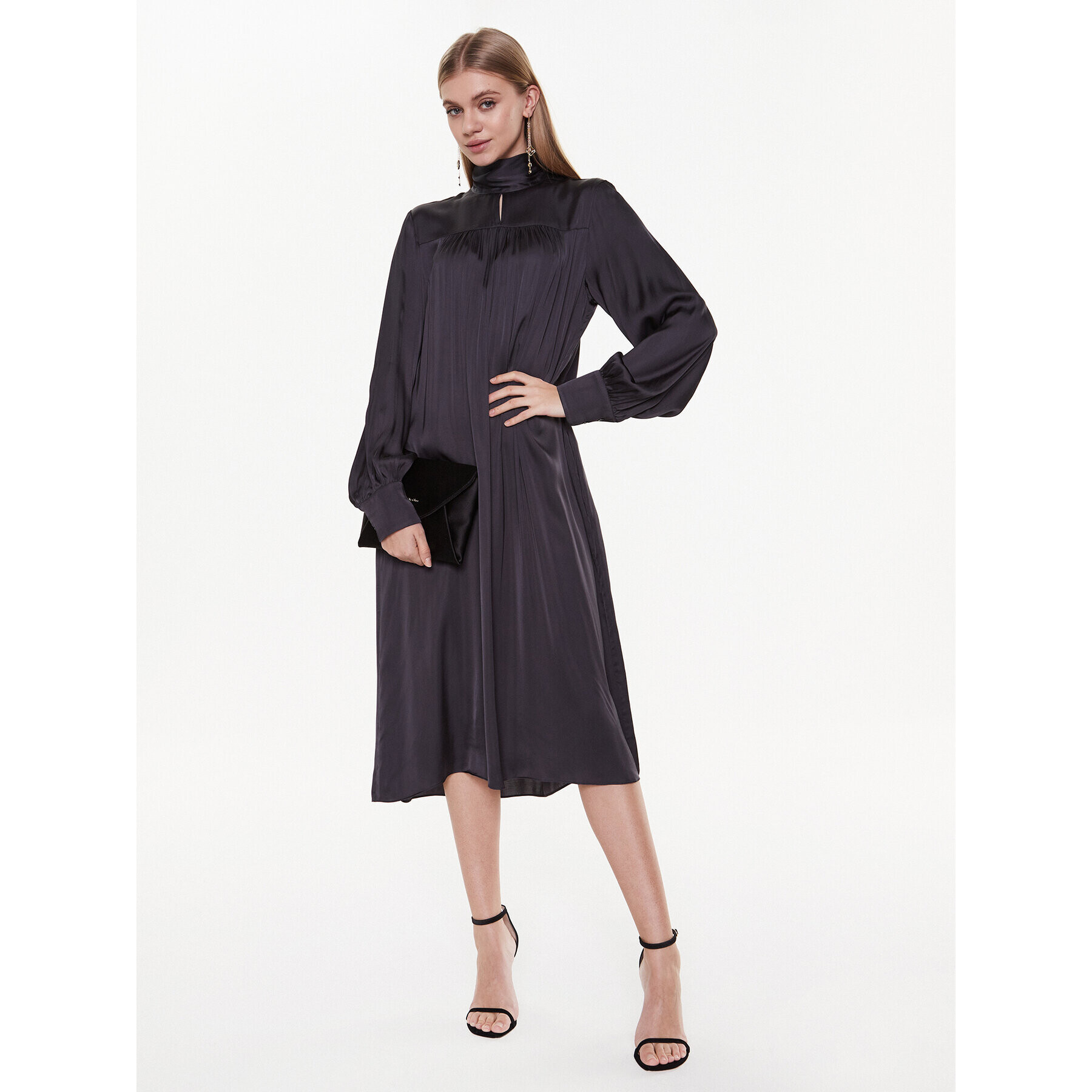 Herskind Ежедневна рокля Alberte 4636370 Сив Relaxed Fit - Pepit.bg