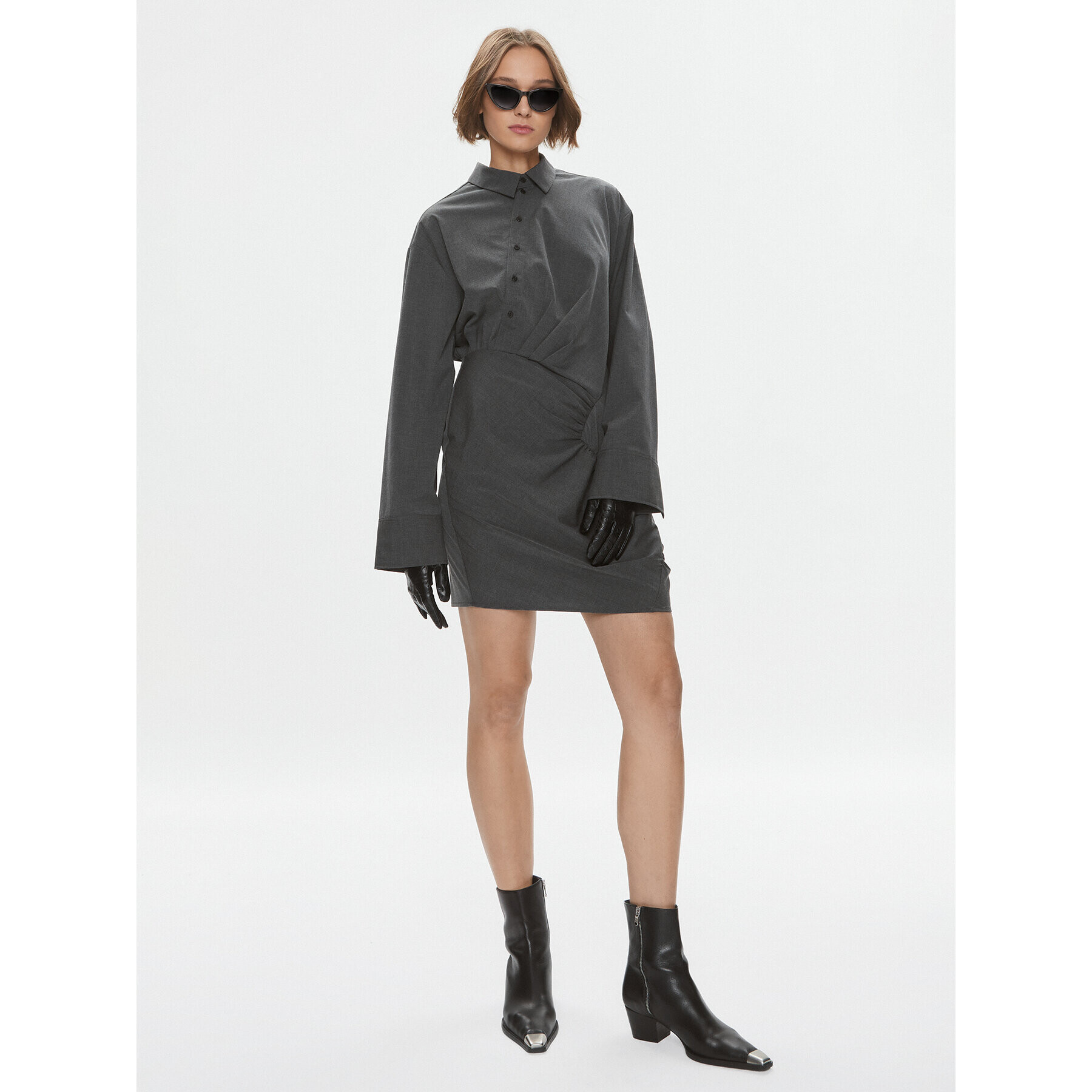 Herskind Ежедневна рокля Dorthea 4904988 Сив Regular Fit - Pepit.bg