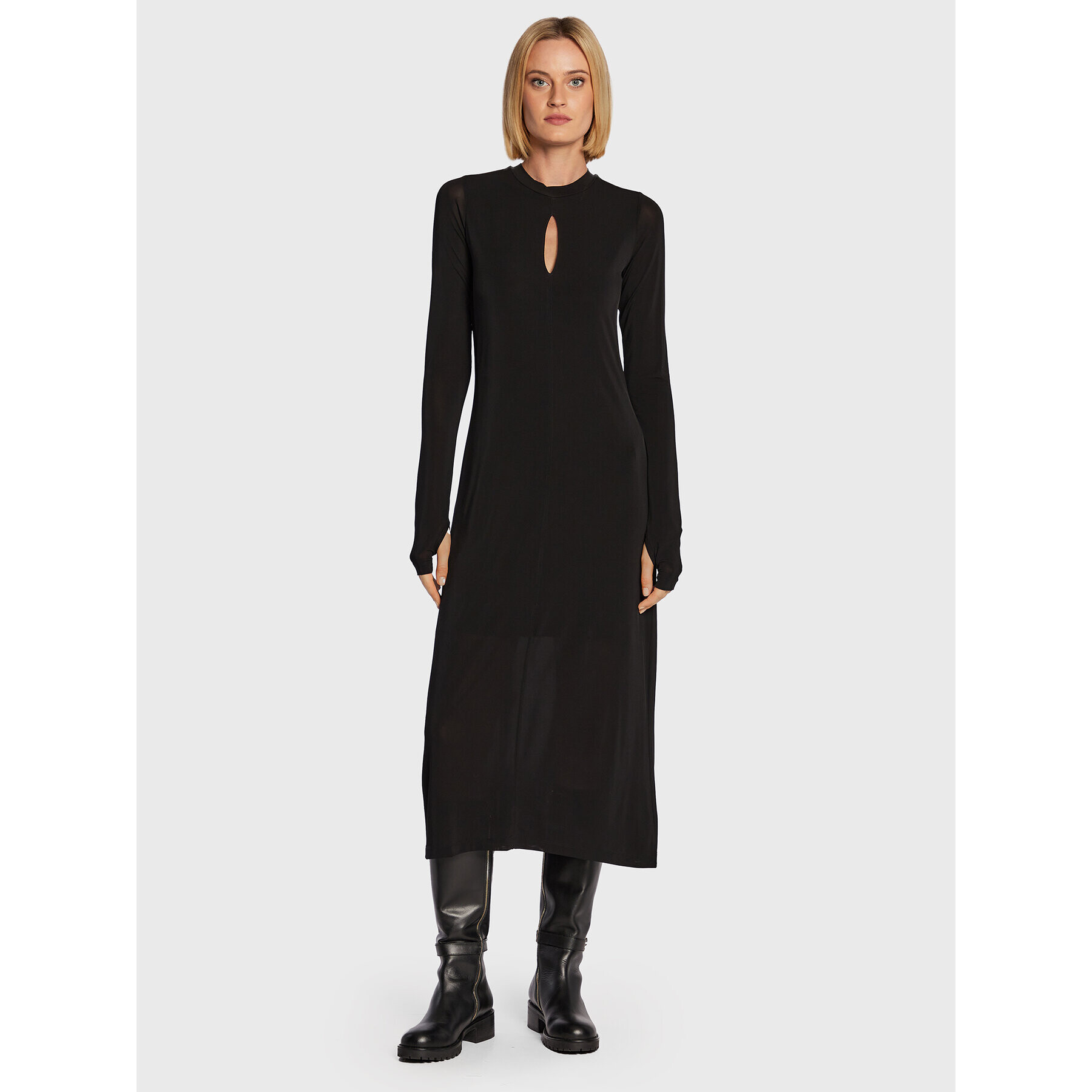 Herskind Ежедневна рокля Luna 4539898 Черен Regular Fit - Pepit.bg