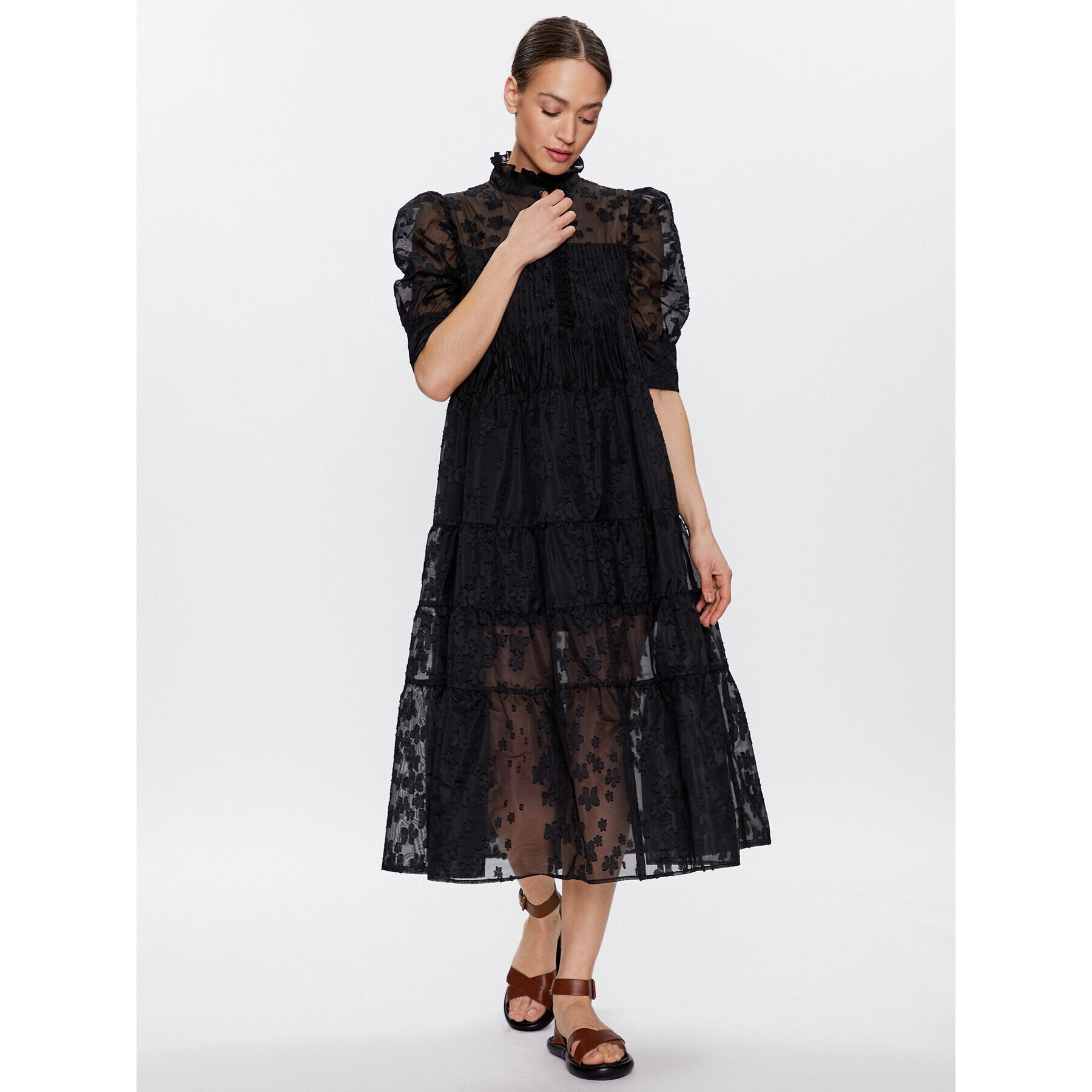 Herskind Ежедневна рокля Rio 4773926 Черен Relaxed Fit - Pepit.bg