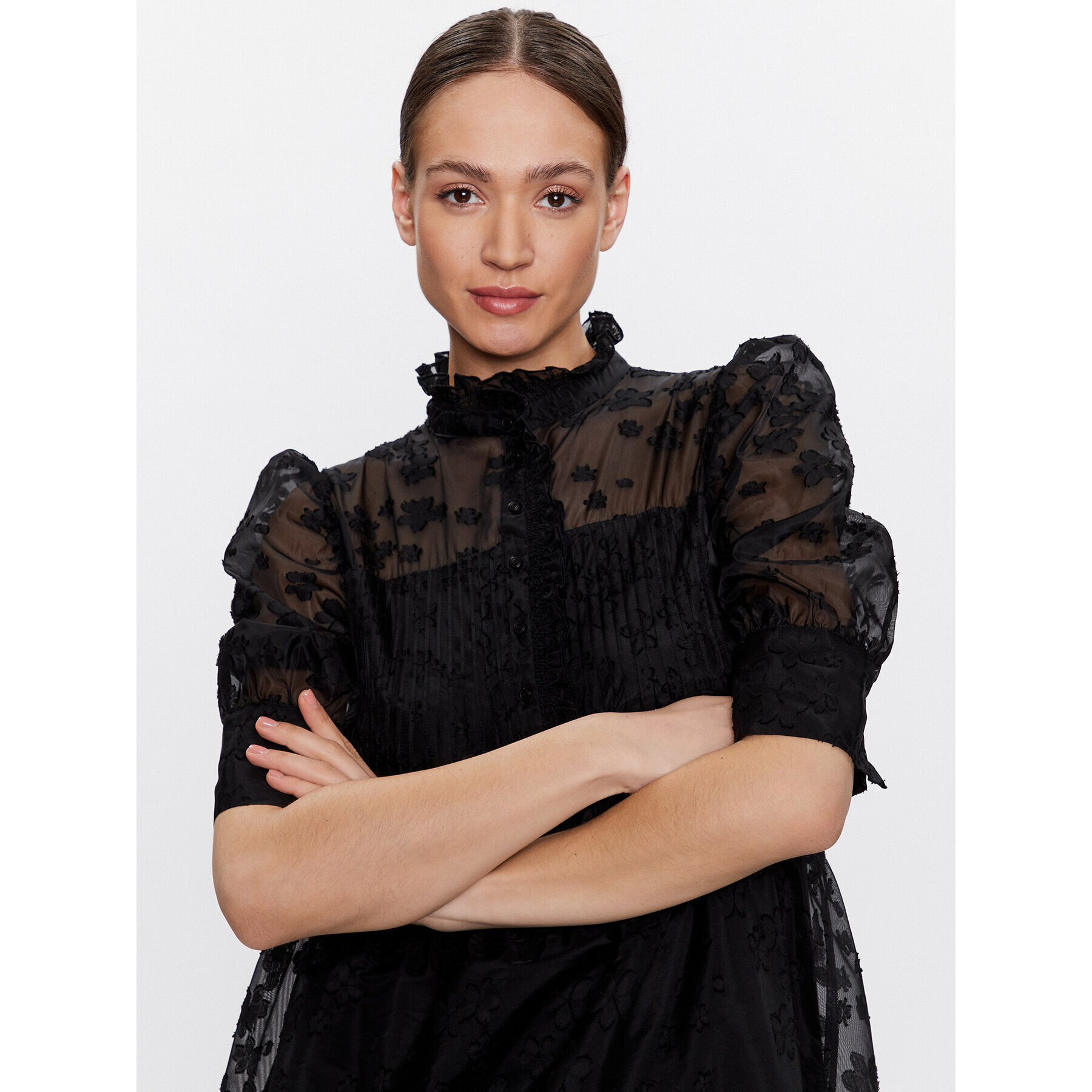 Herskind Ежедневна рокля Rio 4773926 Черен Relaxed Fit - Pepit.bg