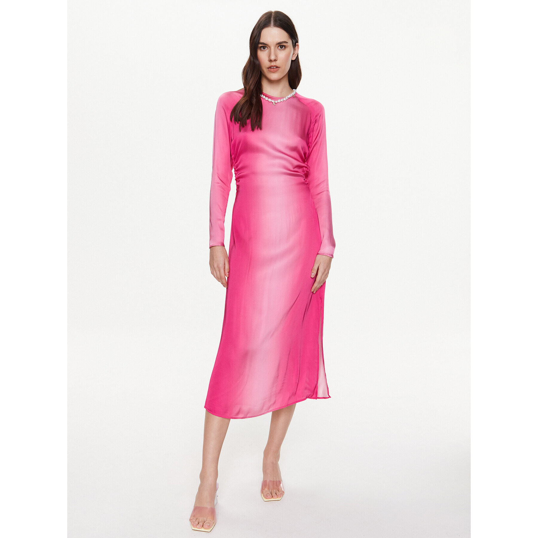 Herskind Коктейлна рокля Ava 4792370 Розов Regular Fit - Pepit.bg
