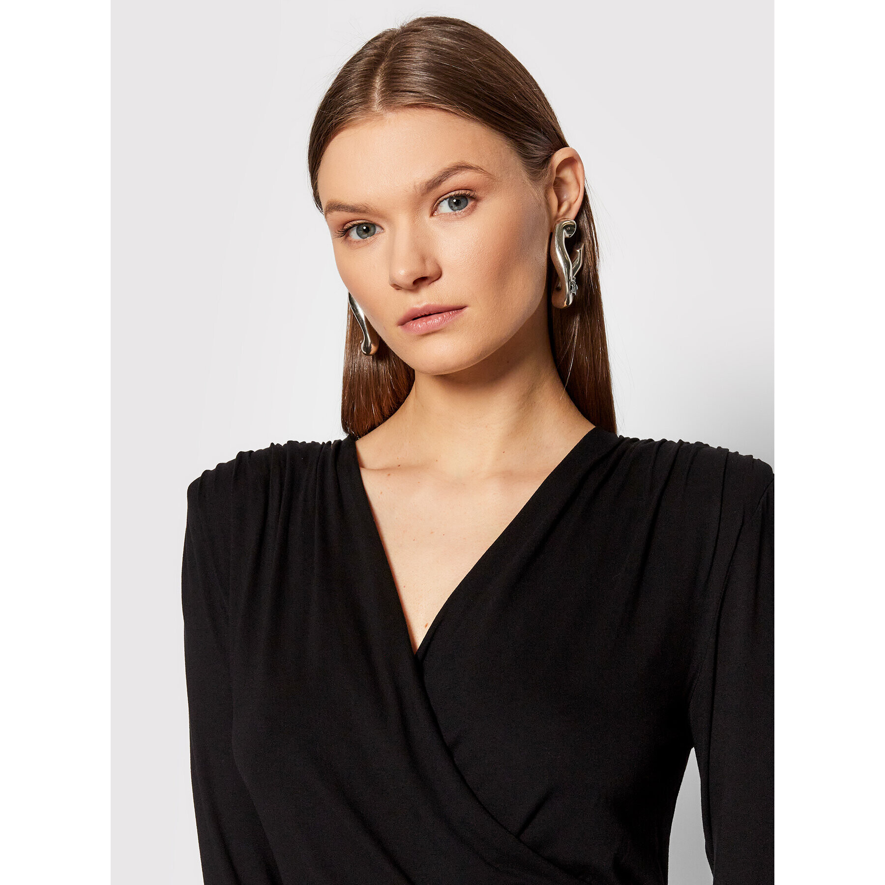 Herskind Коктейлна рокля Iben 4250770 Черен Slim Fit - Pepit.bg