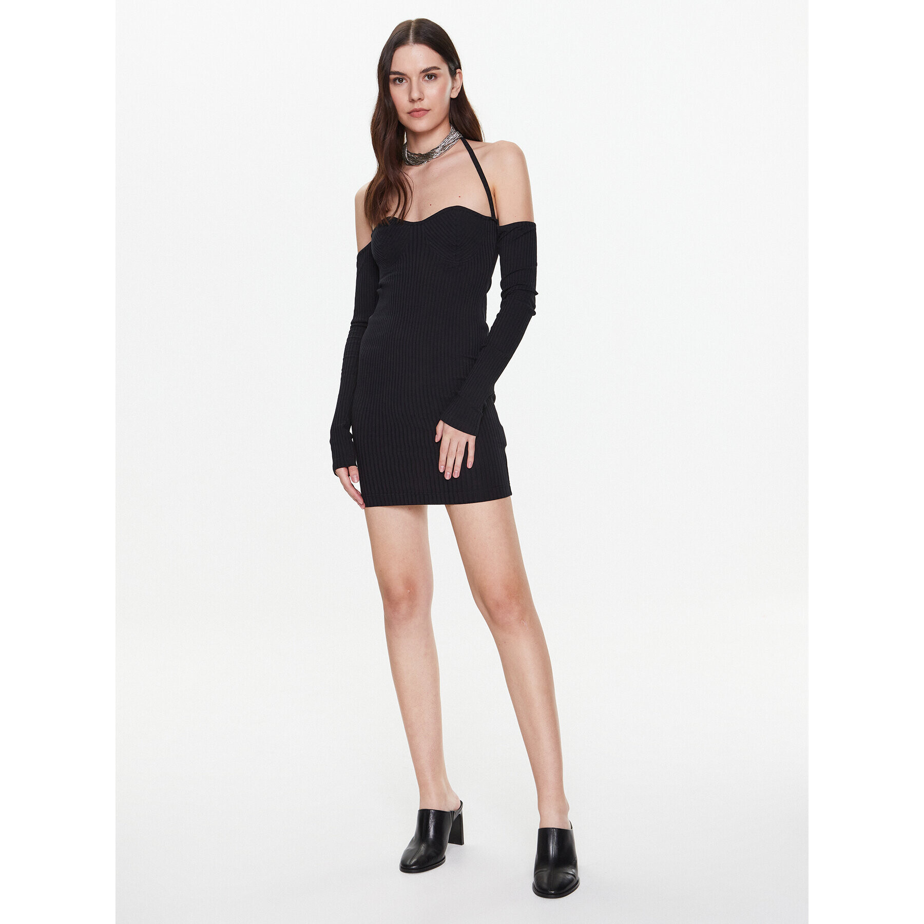 Herskind Коктейлна рокля Kathleen 4775935 Черен Slim Fit - Pepit.bg