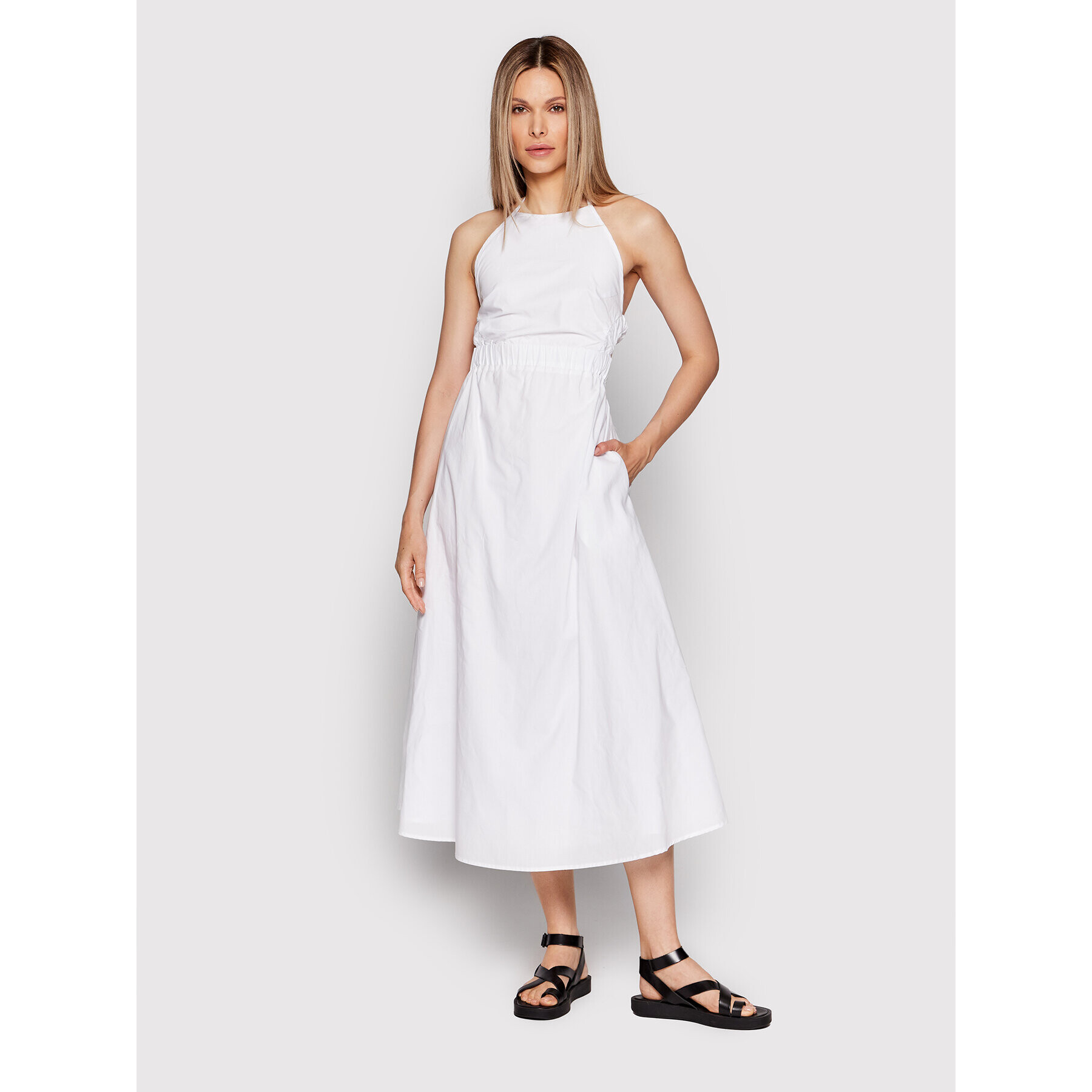 Herskind Лятна рокля Petra 4416610 Бял Regular Fit - Pepit.bg