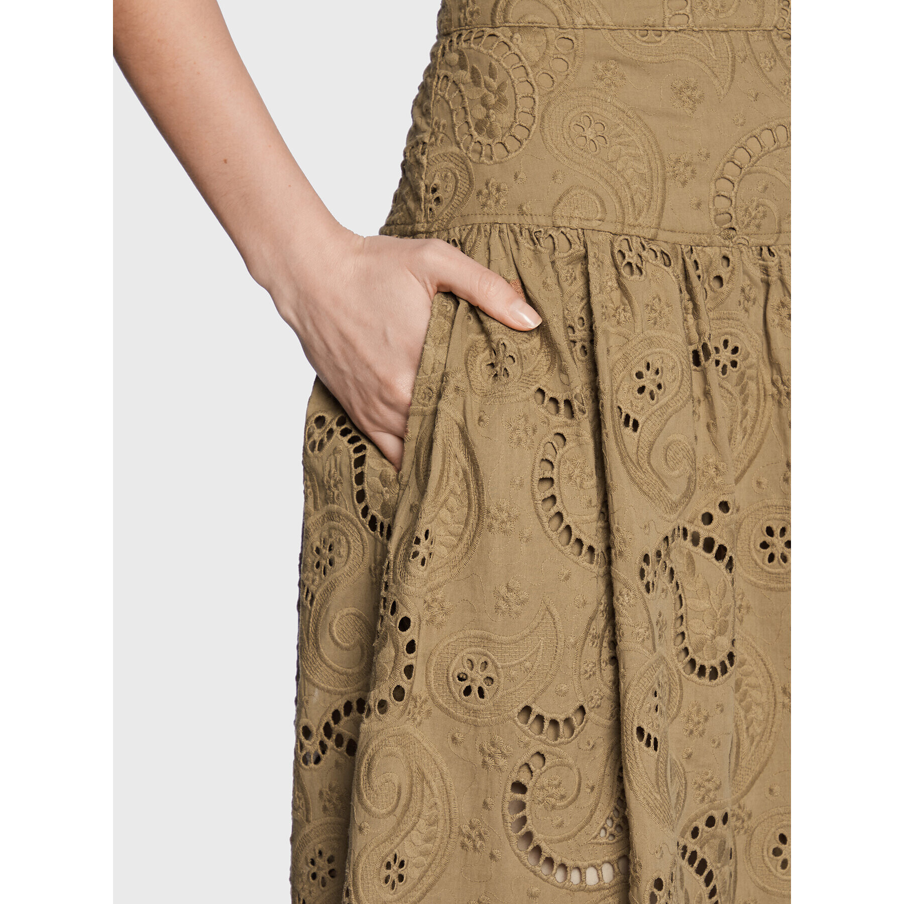 Herskind Миди пола Ingrid 4662831 Кафяв Regular Fit - Pepit.bg