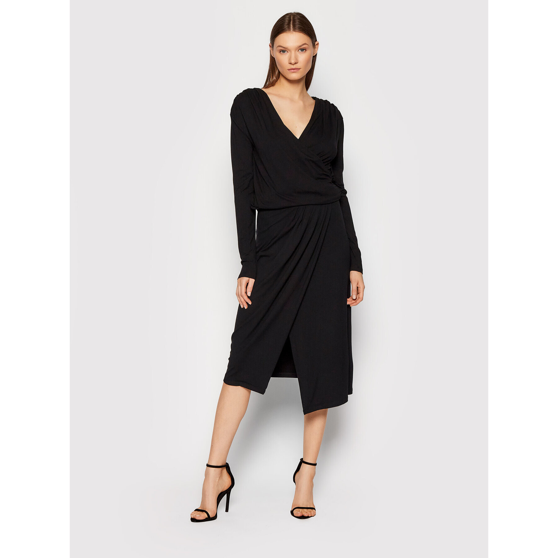 Herskind Миди пола Olym Pia 4218770 Черен Slim Fit - Pepit.bg