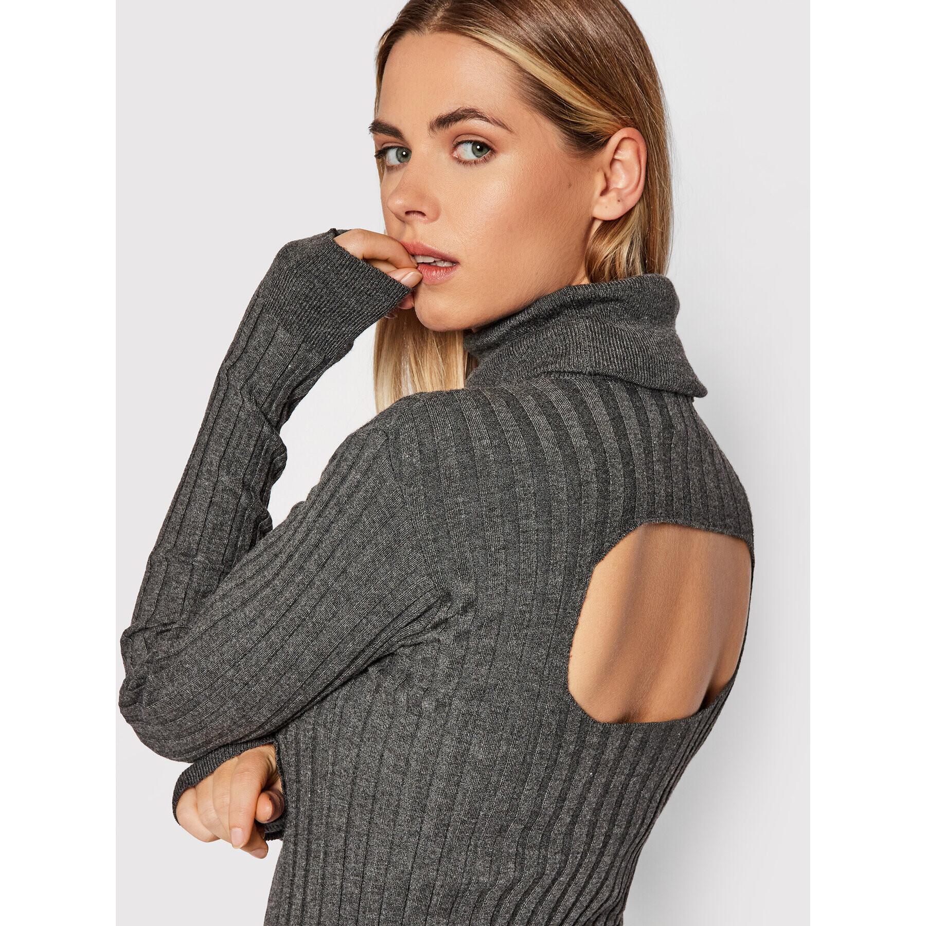 Herskind Плетена рокля Iman 4111804 Сив Regular Fit - Pepit.bg