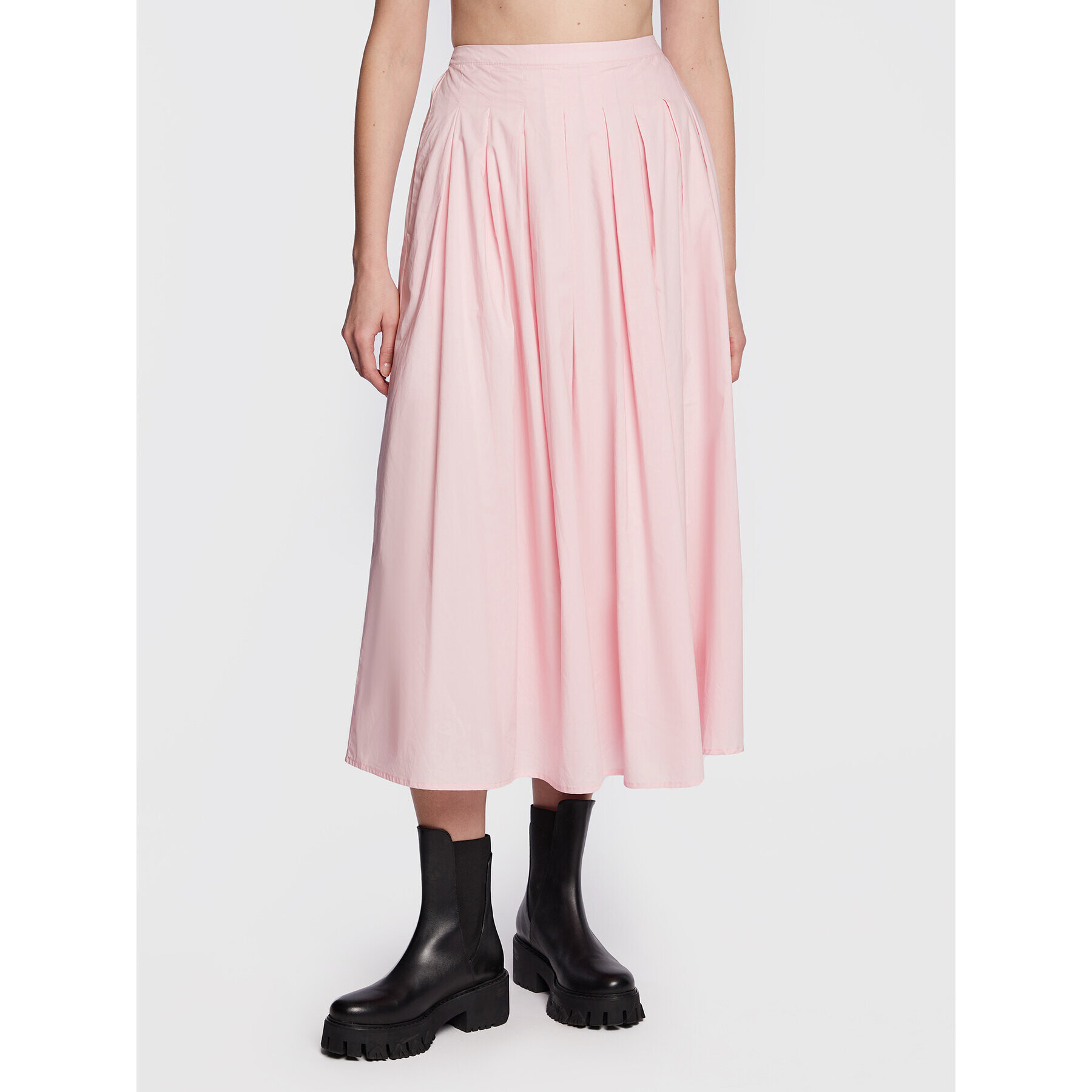 Herskind Плисирана пола Gina 4618610 Розов Regular Fit - Pepit.bg