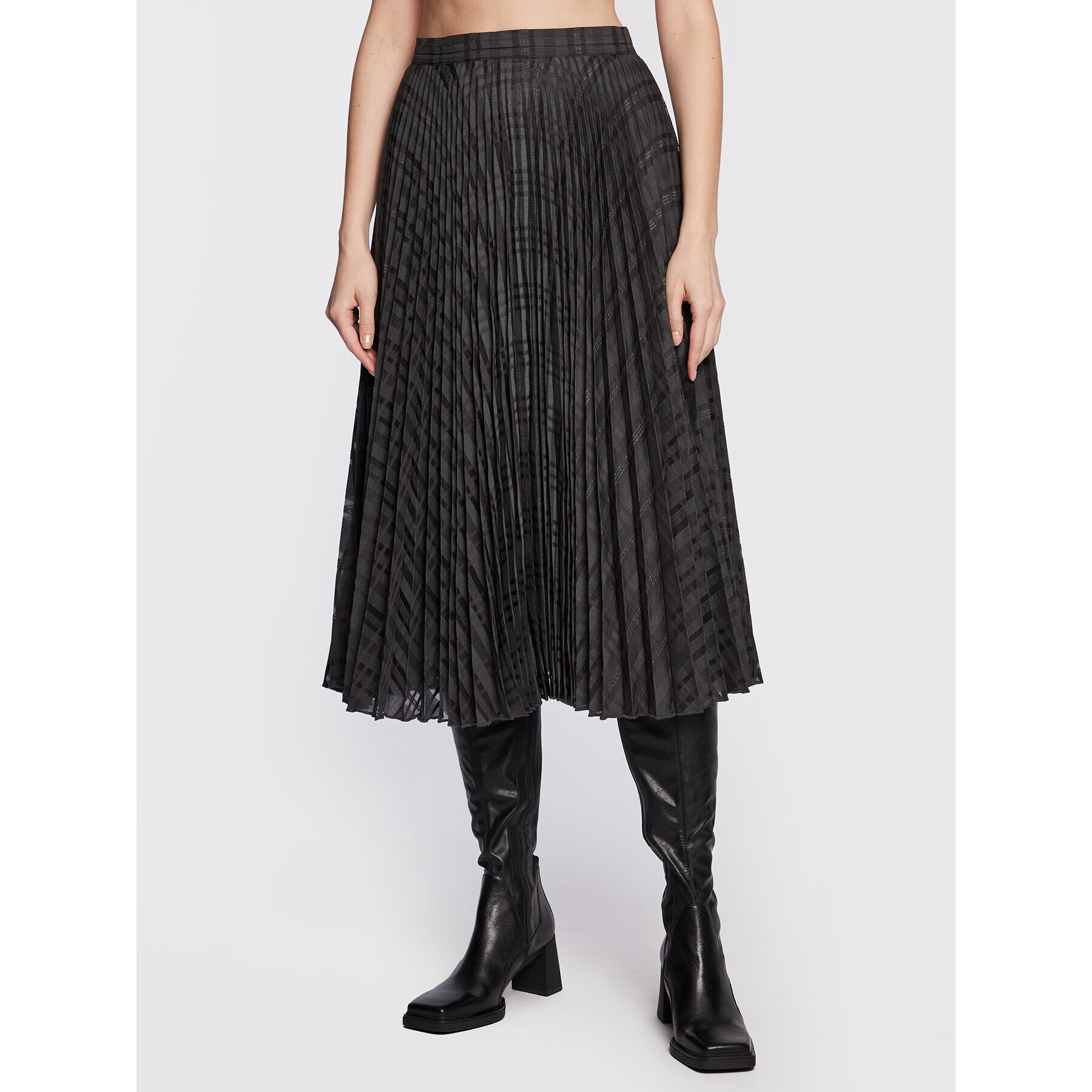 Herskind Плисирана пола Nussa 4655779 Сив Regular Fit - Pepit.bg