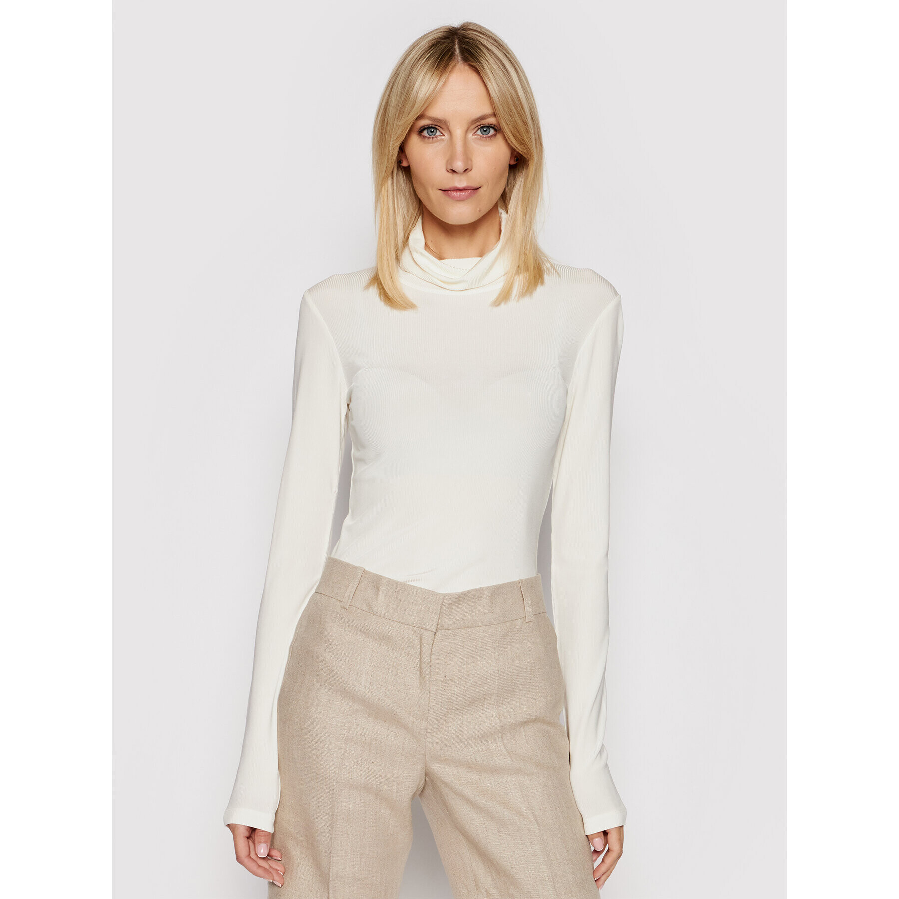 Herskind Поло Bea 3763747 Бежов Slim Fit - Pepit.bg