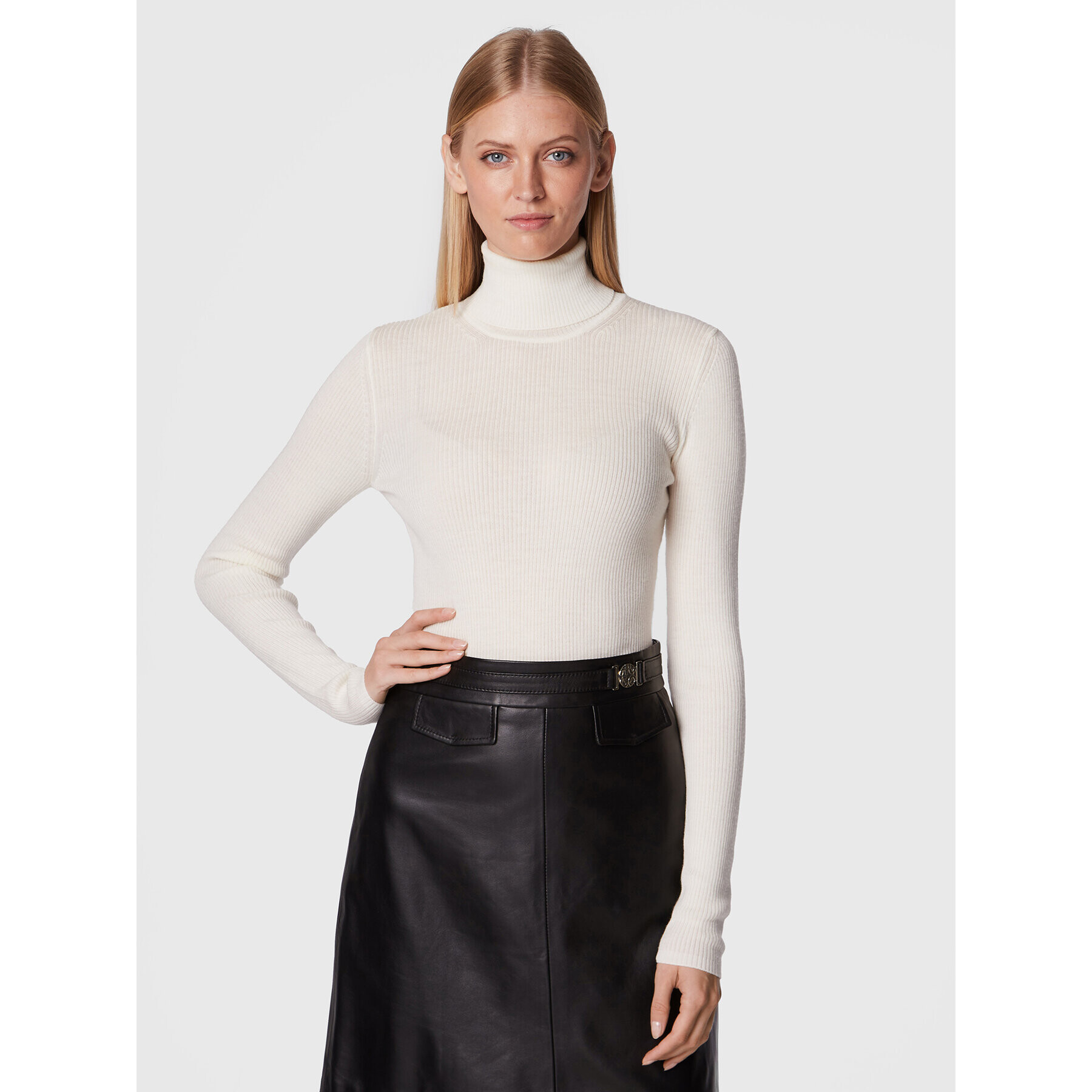 Herskind Поло Bob 4528825 Бял Slim Fit - Pepit.bg