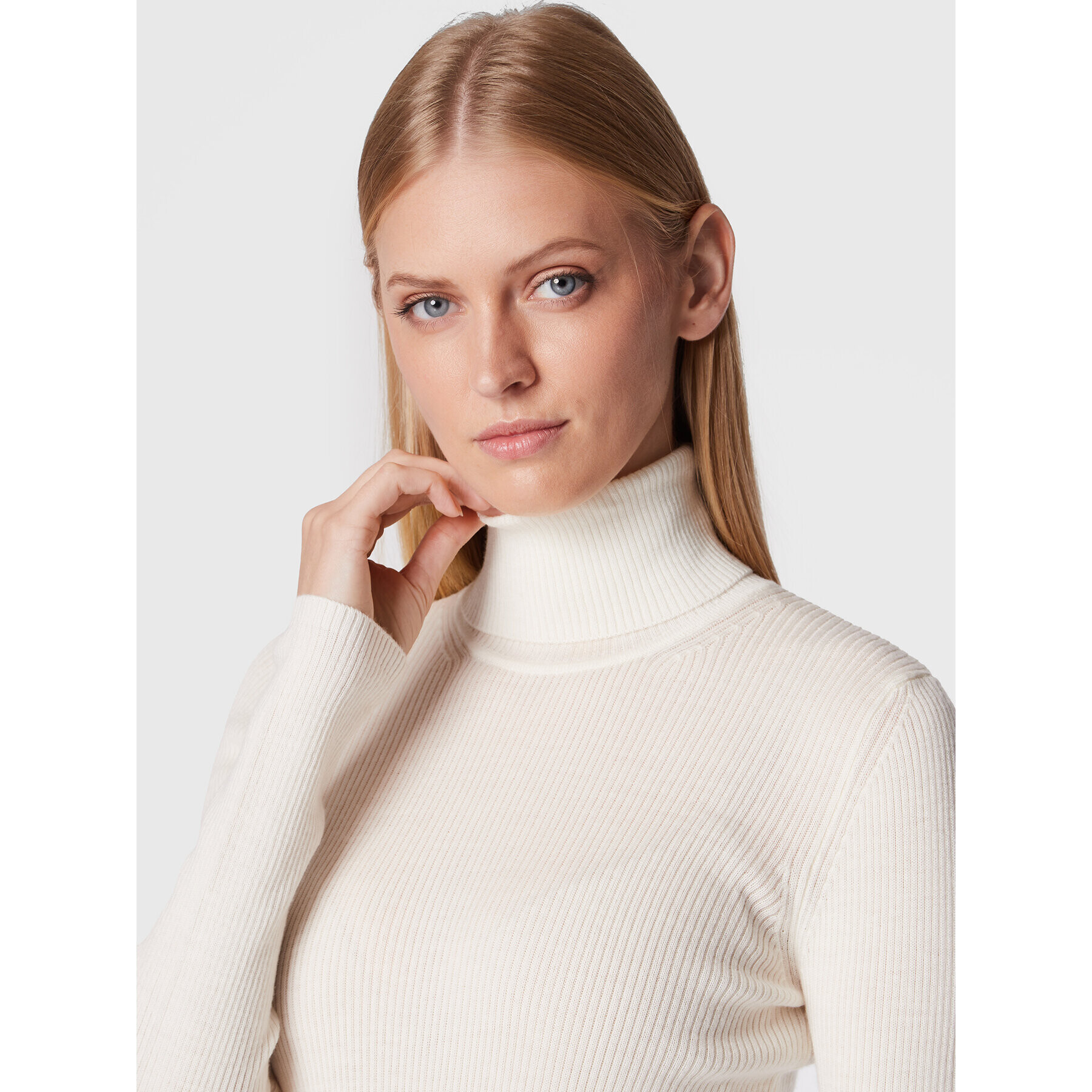 Herskind Поло Bob 4528825 Бял Slim Fit - Pepit.bg