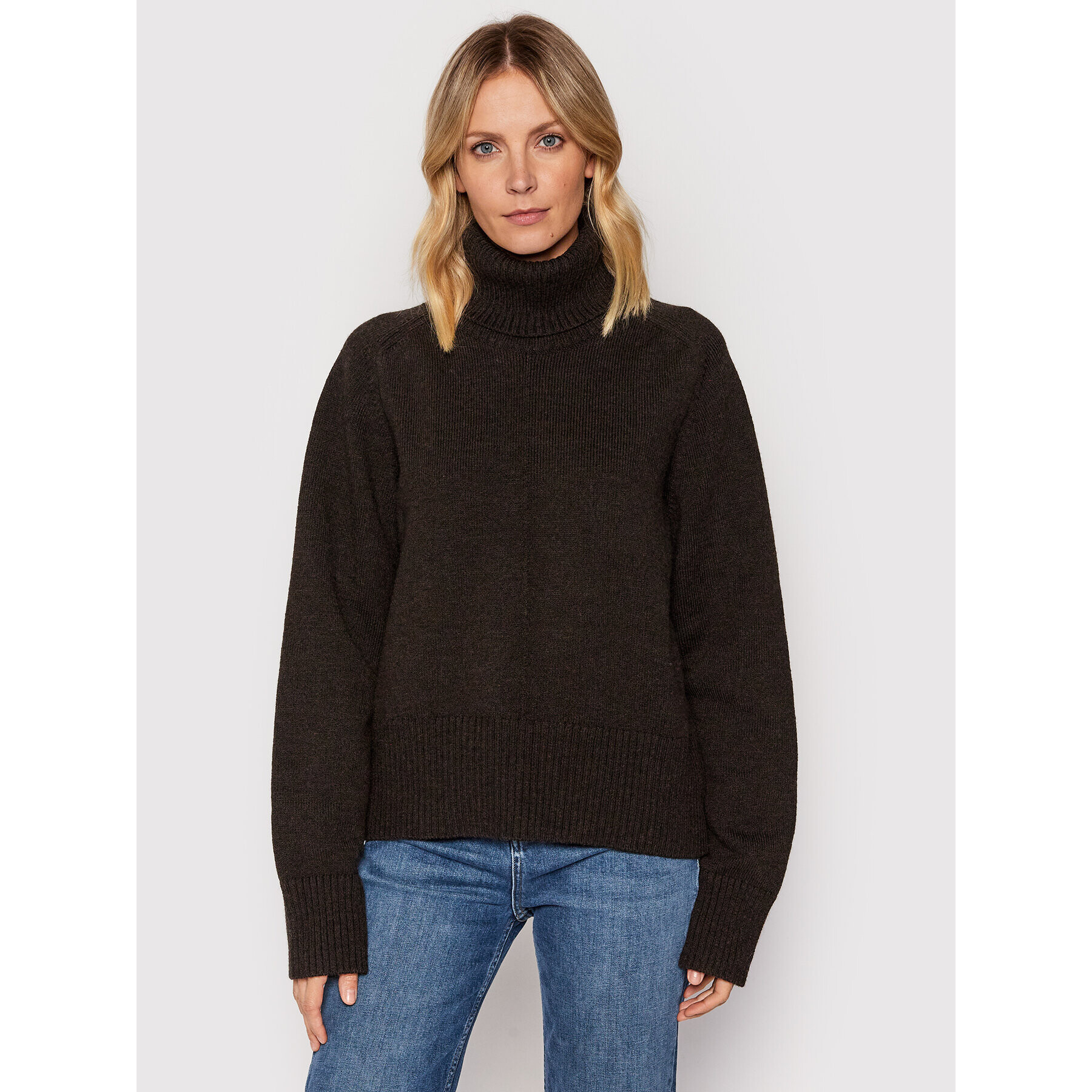 Herskind Поло Flow Knit 4104803 Кафяв Regular Fit - Pepit.bg