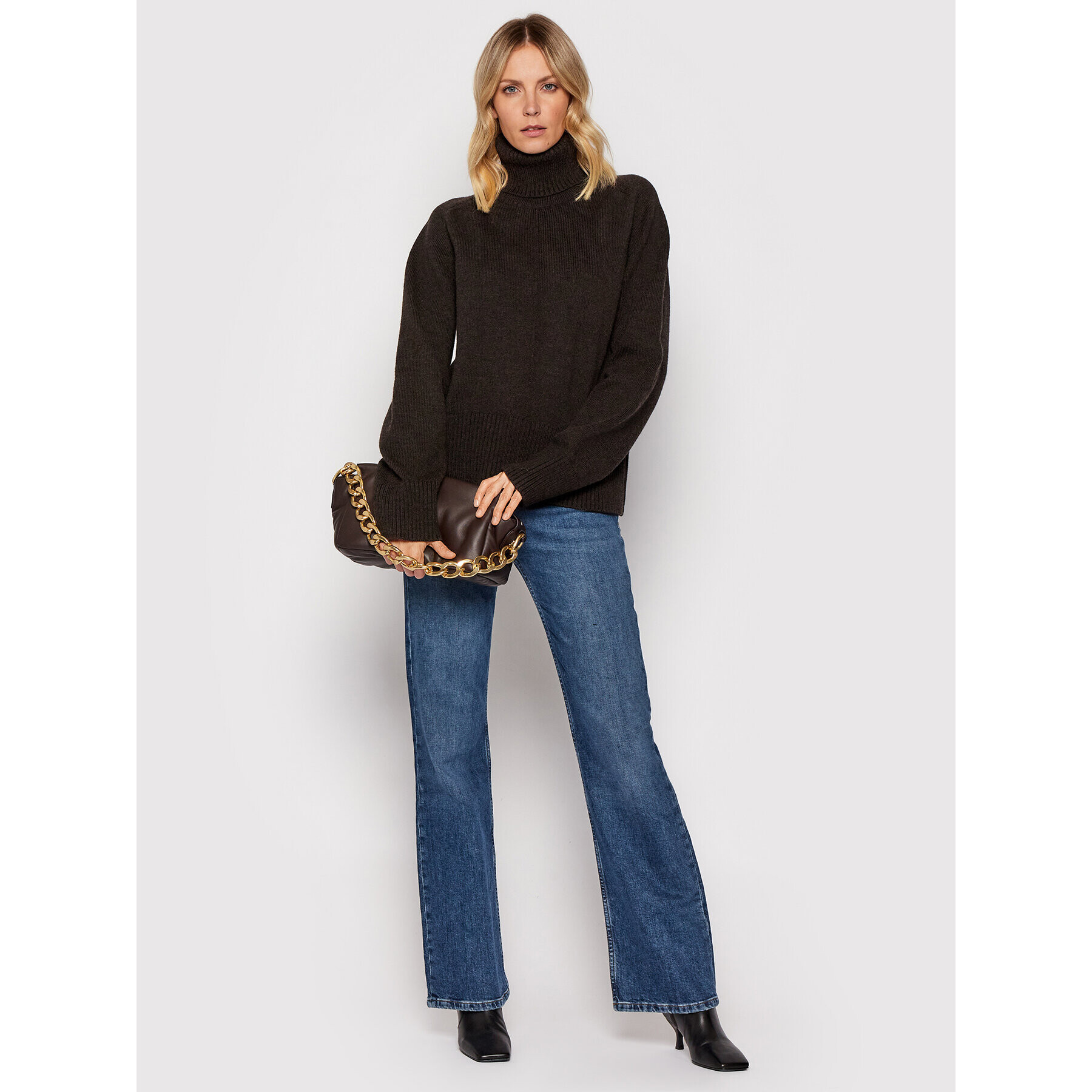Herskind Поло Flow Knit 4104803 Кафяв Regular Fit - Pepit.bg