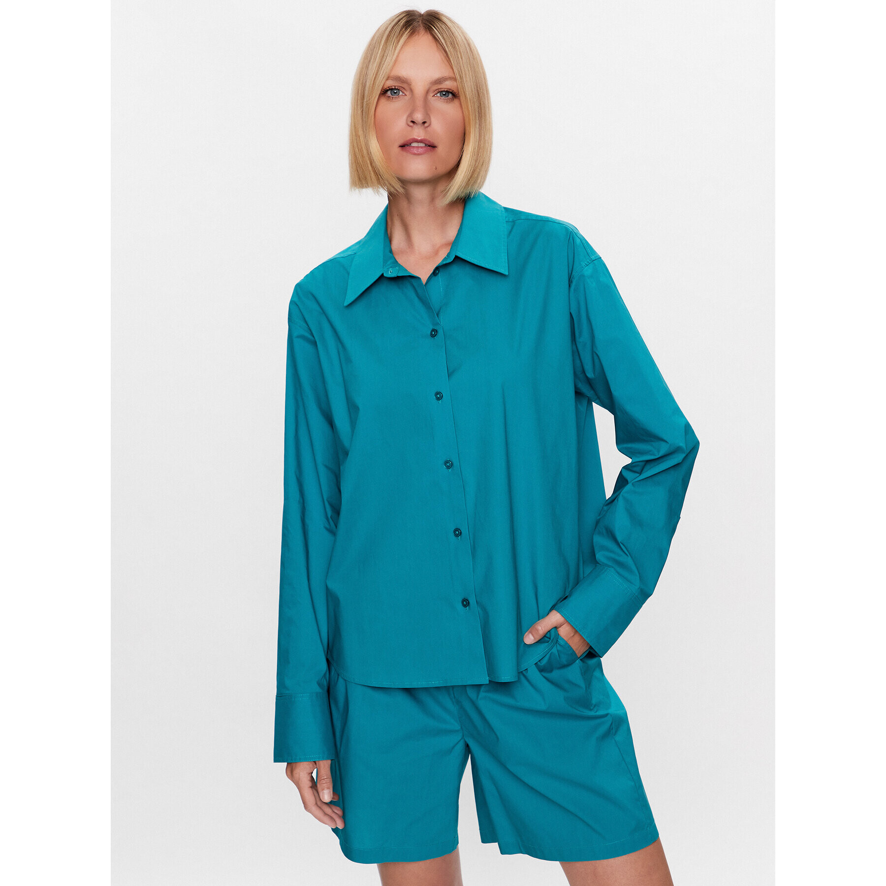 Herskind Риза Fanta 4811610 Син Relaxed Fit - Pepit.bg