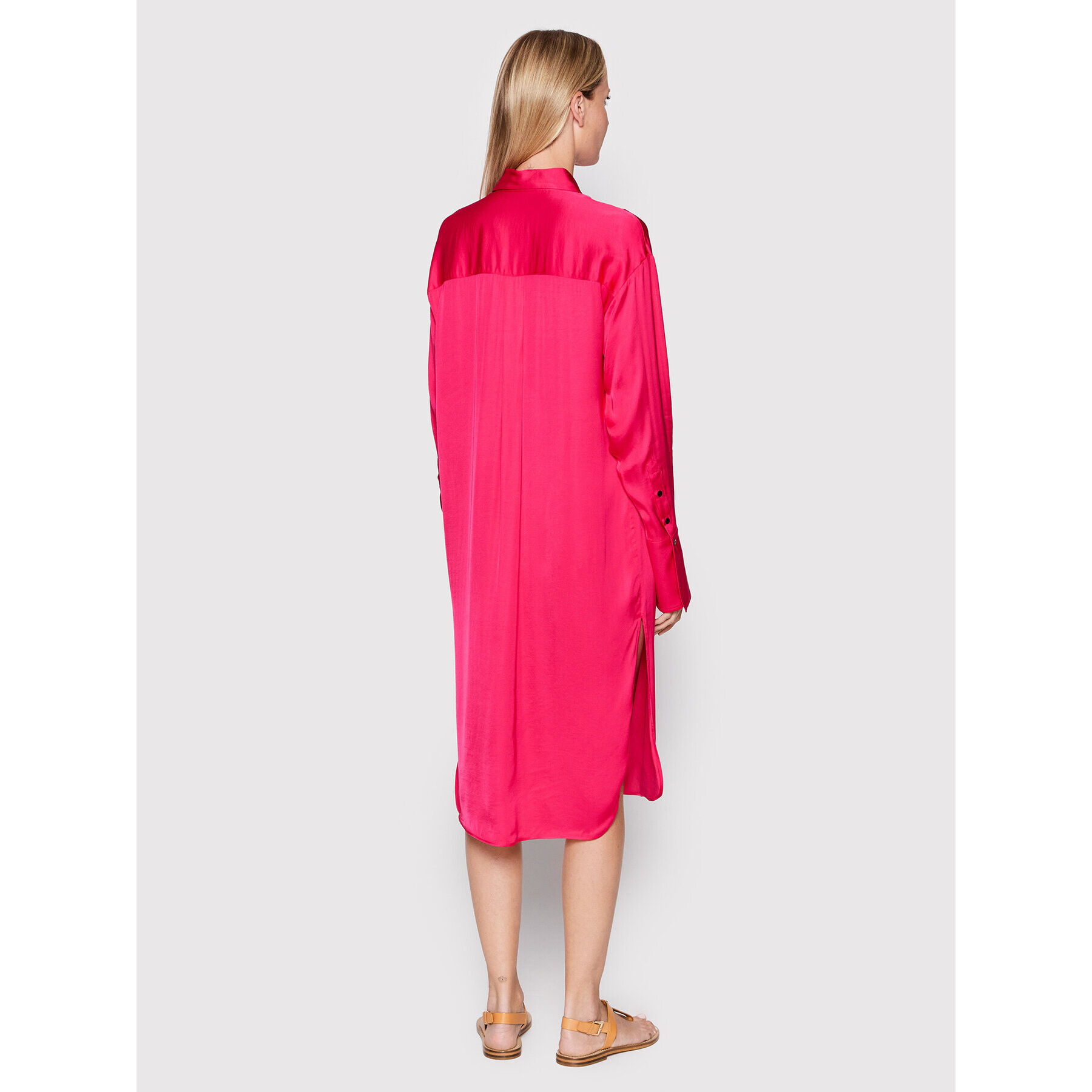 Herskind Рокля тип риза Barba 4422370 Розов Oversize - Pepit.bg