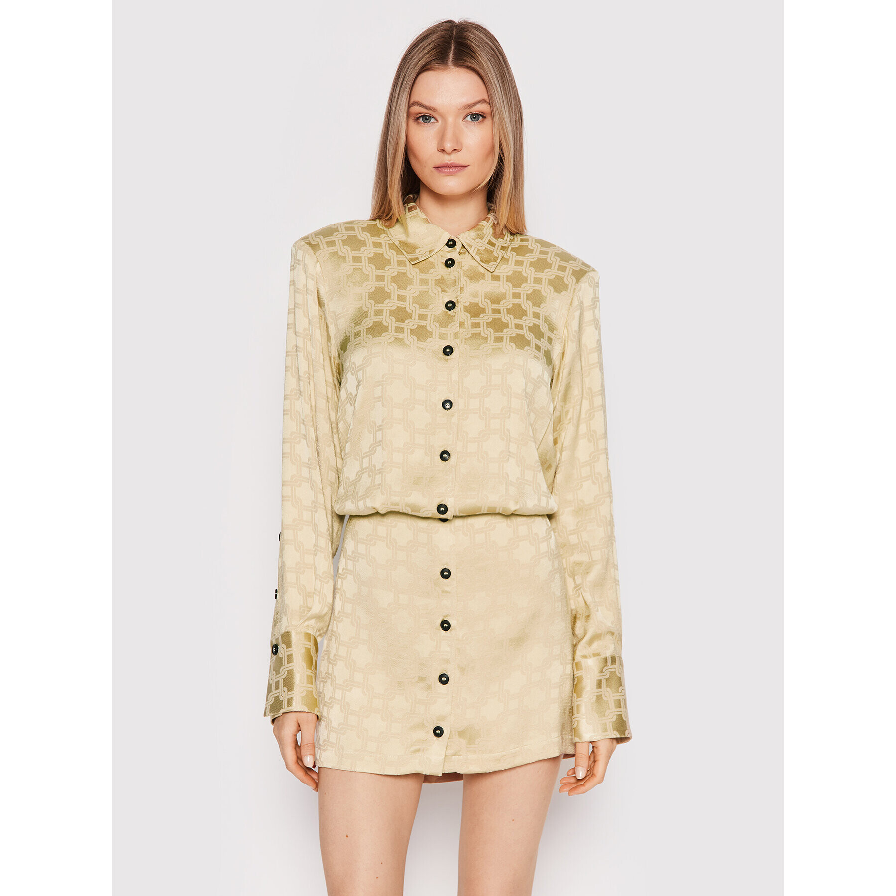 Herskind Рокля тип риза Bree 4426876 Златист Regular Fit - Pepit.bg