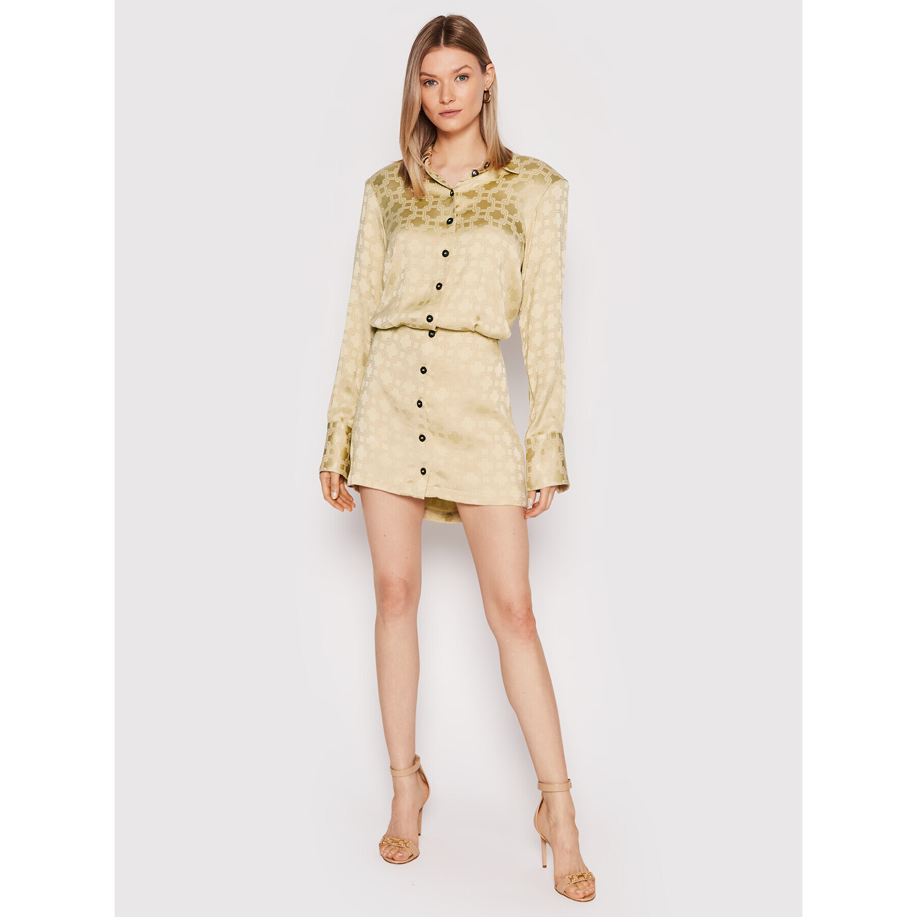 Herskind Рокля тип риза Bree 4426876 Златист Regular Fit - Pepit.bg